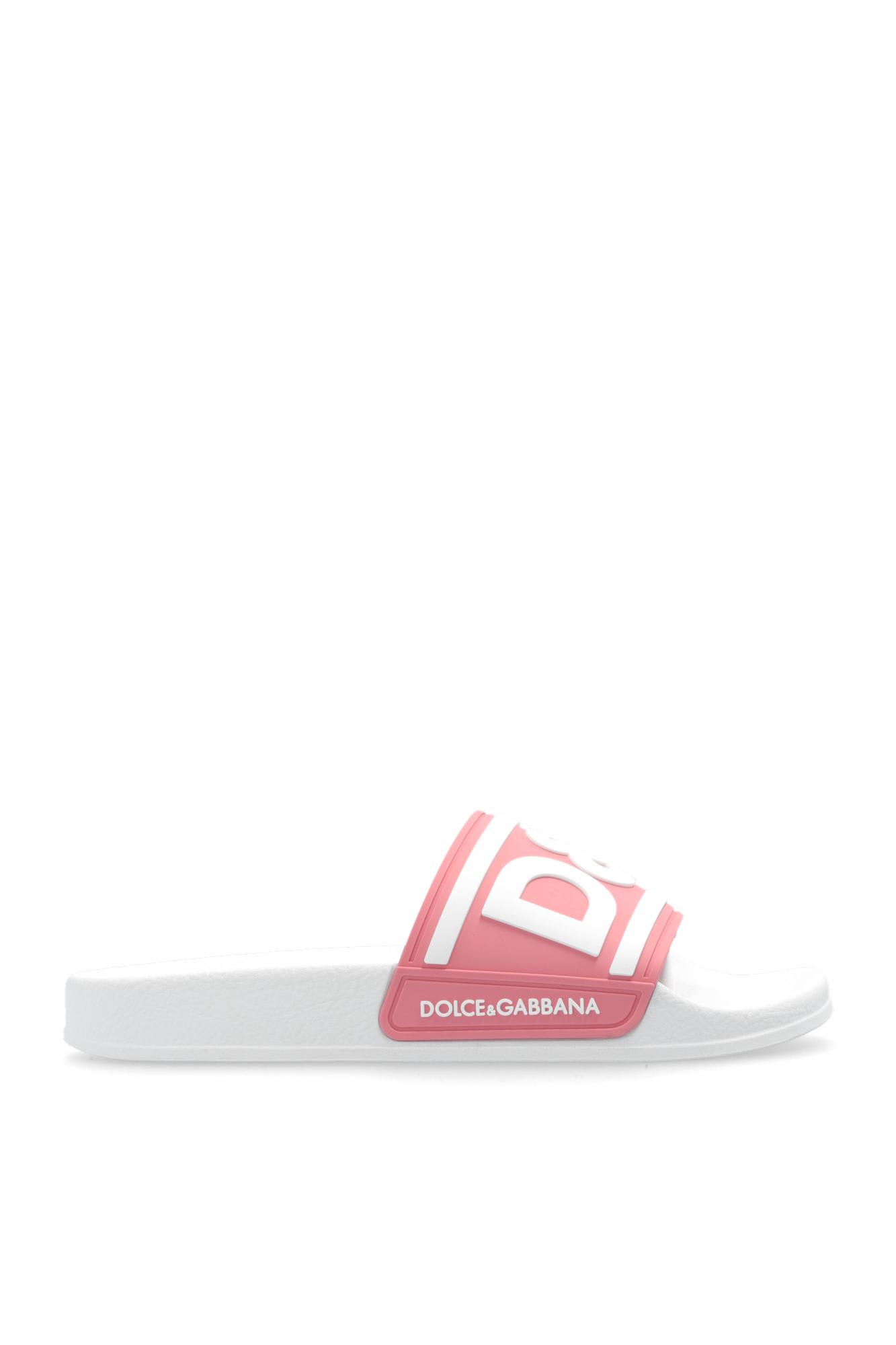 Dolce & Gabbana Kids Rubber Slides With Logo