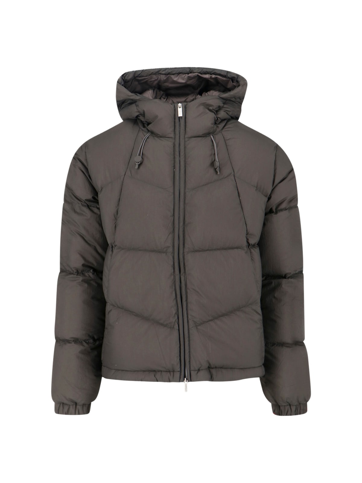 K-way Ripstop Down Jacket In Gray