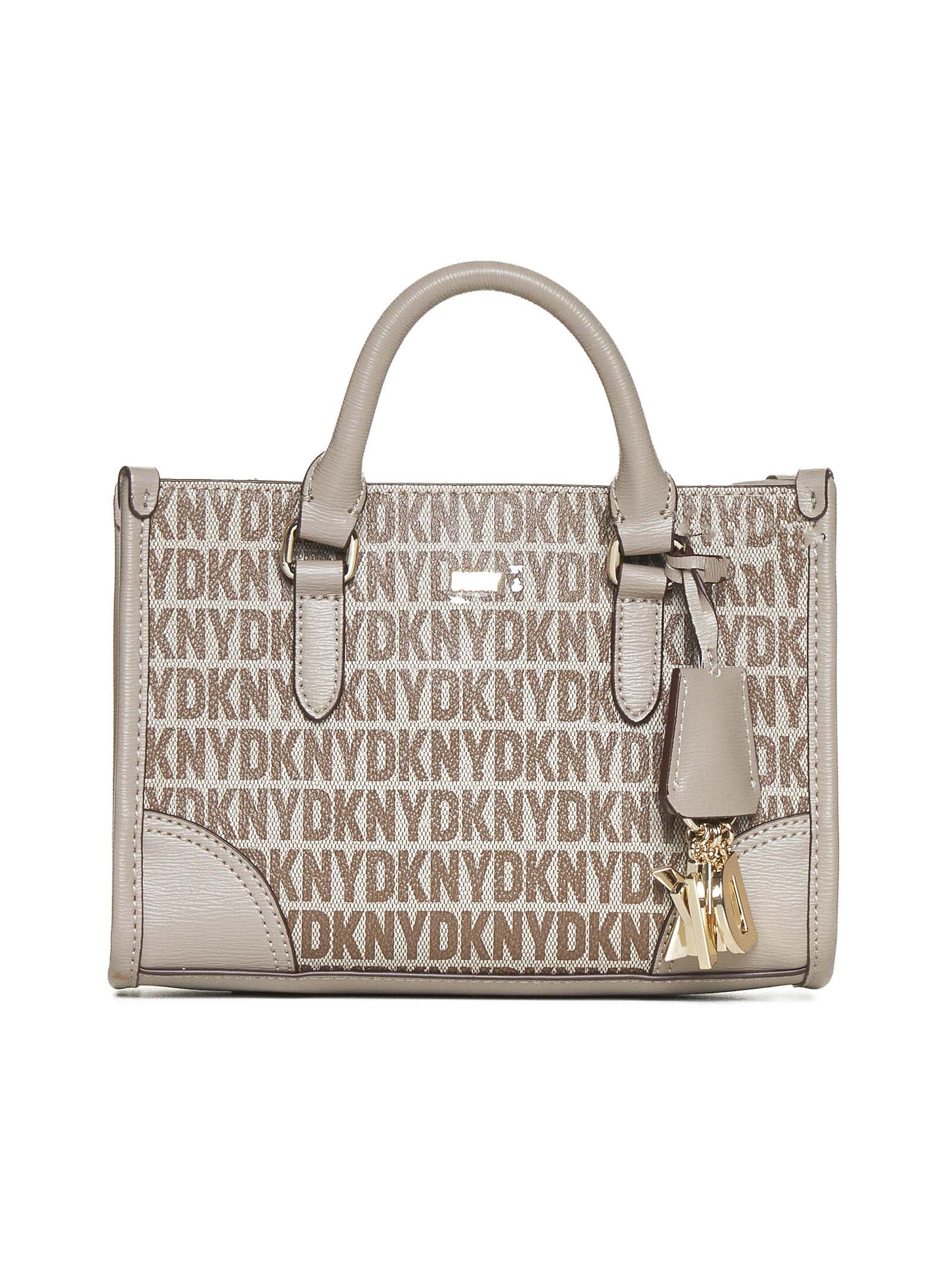 Shop Dkny Tote In Chino/toffee