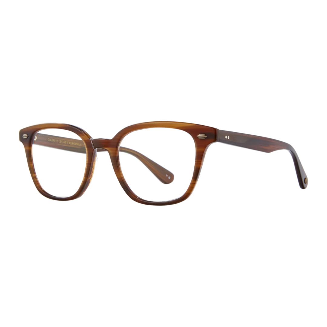 Garrett Leight Zaccheery Wood In Brown