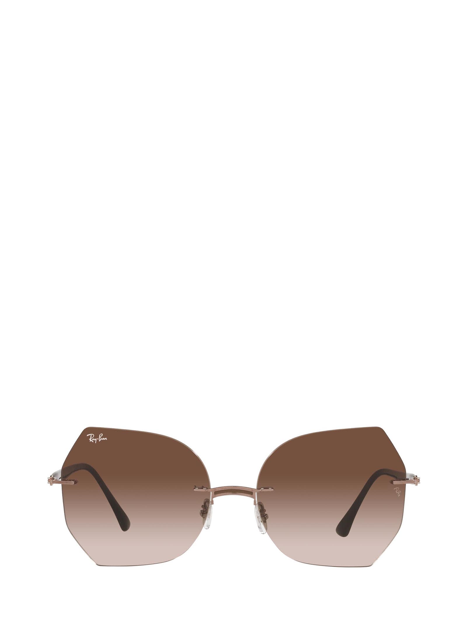 Ray-Ban Ray-ban Rb8065 Brown On Light Brown Sunglasses