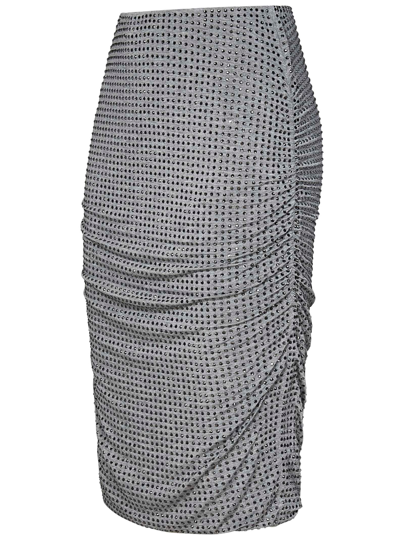 Shop Pinko Kedrin Skirt In Grey