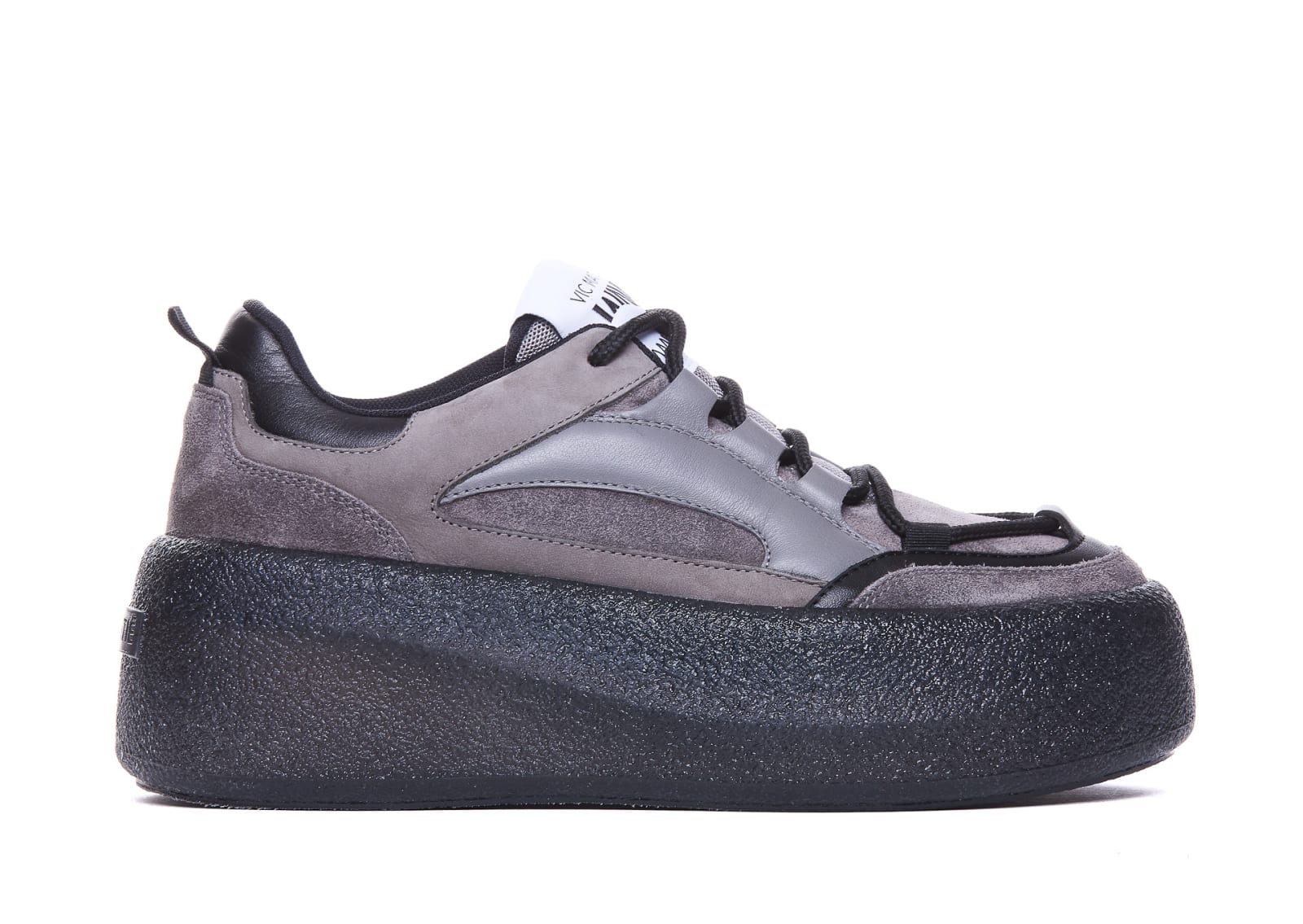 Shop Vic Matie Nabuk Sneakers In Grey