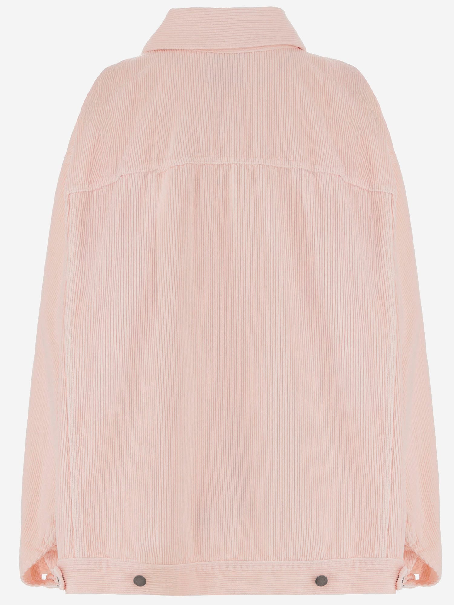 Haikure Loose-fit Cotton Jacket With Classic Collar In Pink