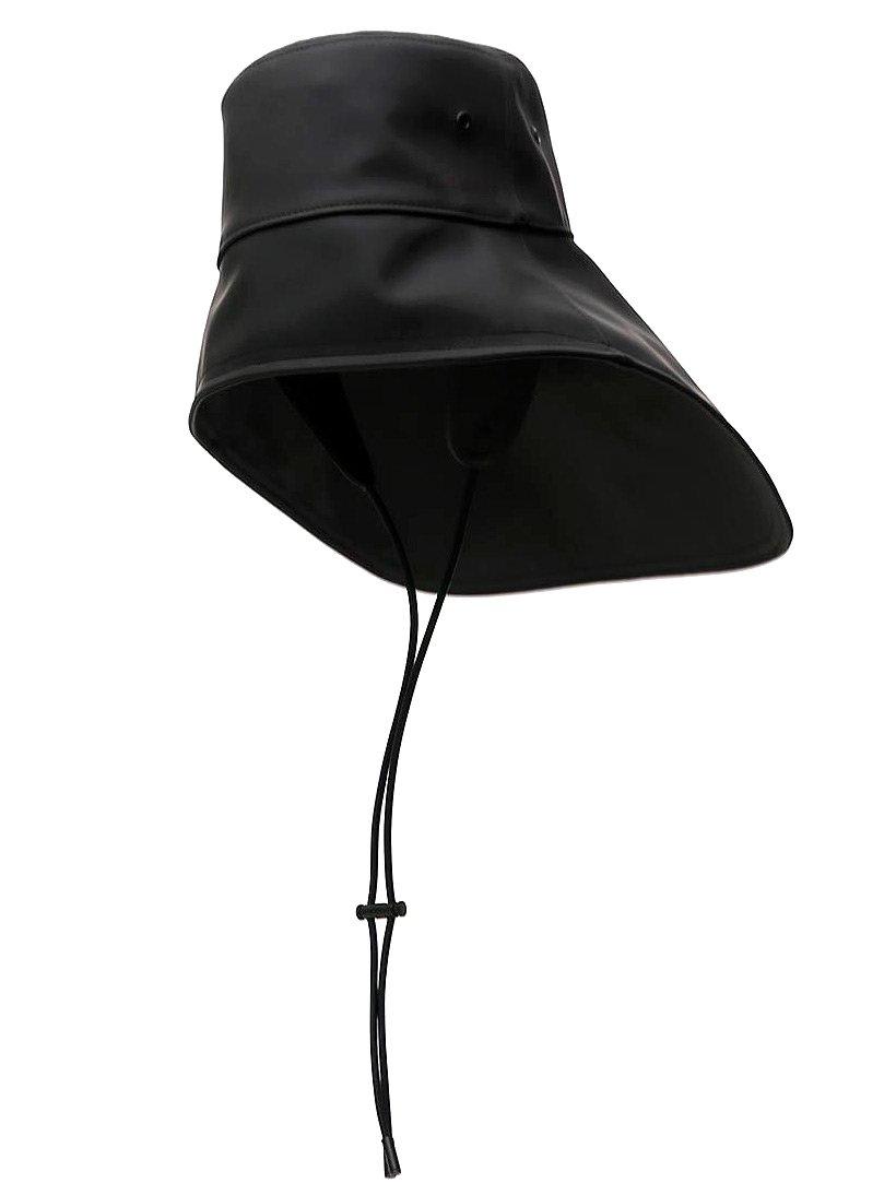 Shop Burberry Drawstring Fisherman Hat In Black