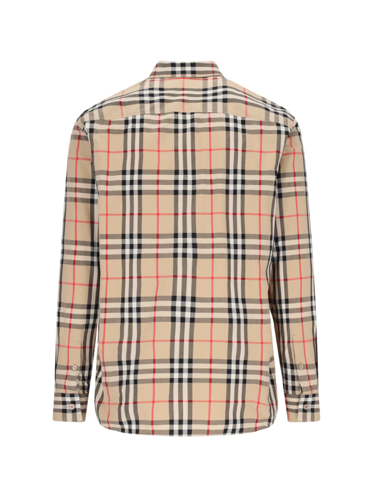 Burberry In Cotton With Vintage Check Pattern In Neutral