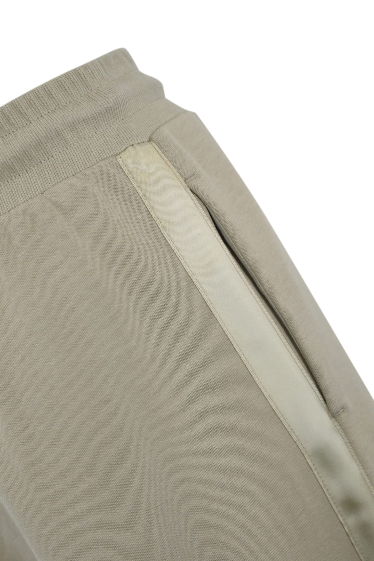 Max Mara Veles Cotton Fleece Trousers In Sabbia