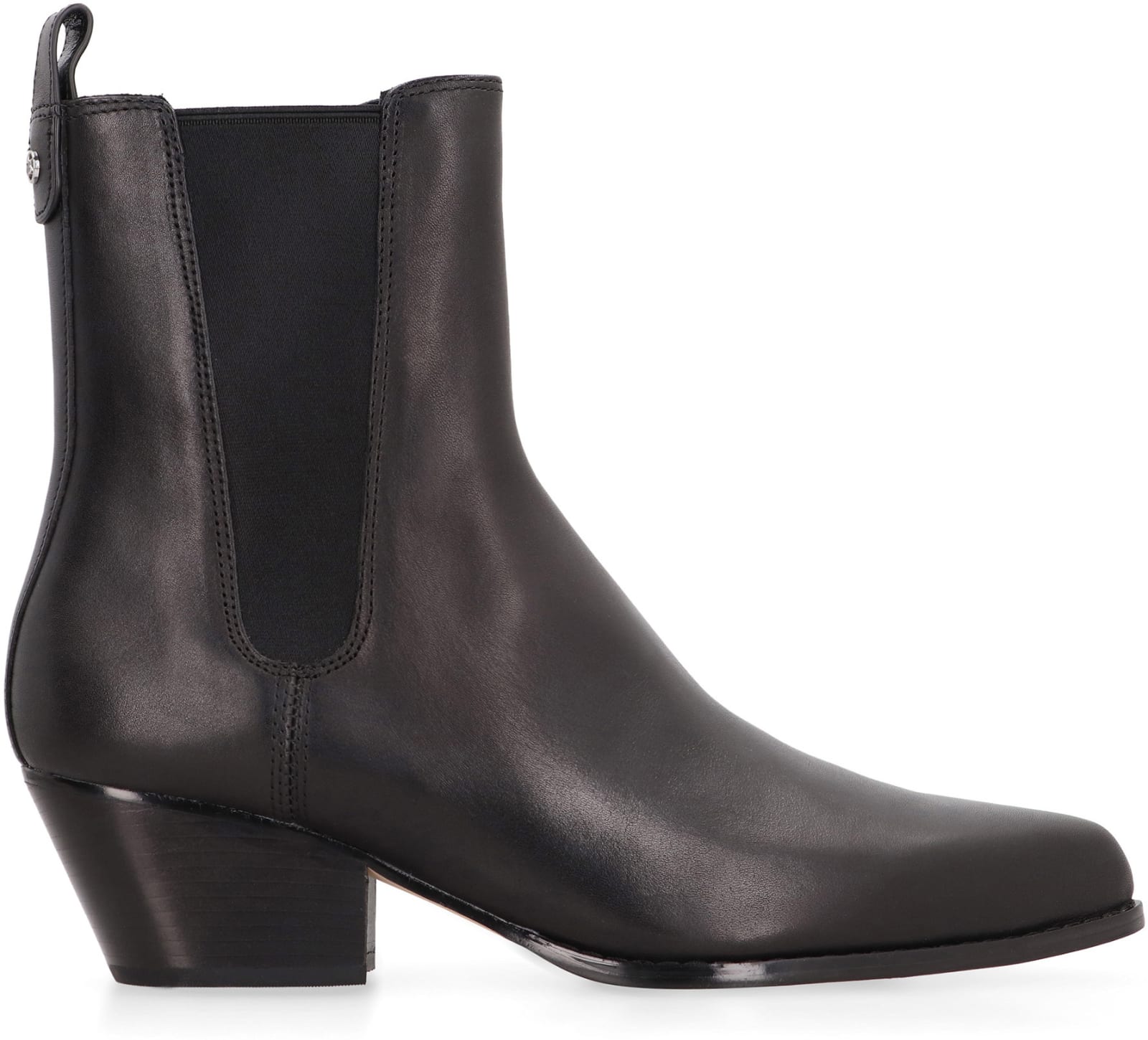 Shop Michael Michael Kors Kinlee Leather Ankle Boots In Black
