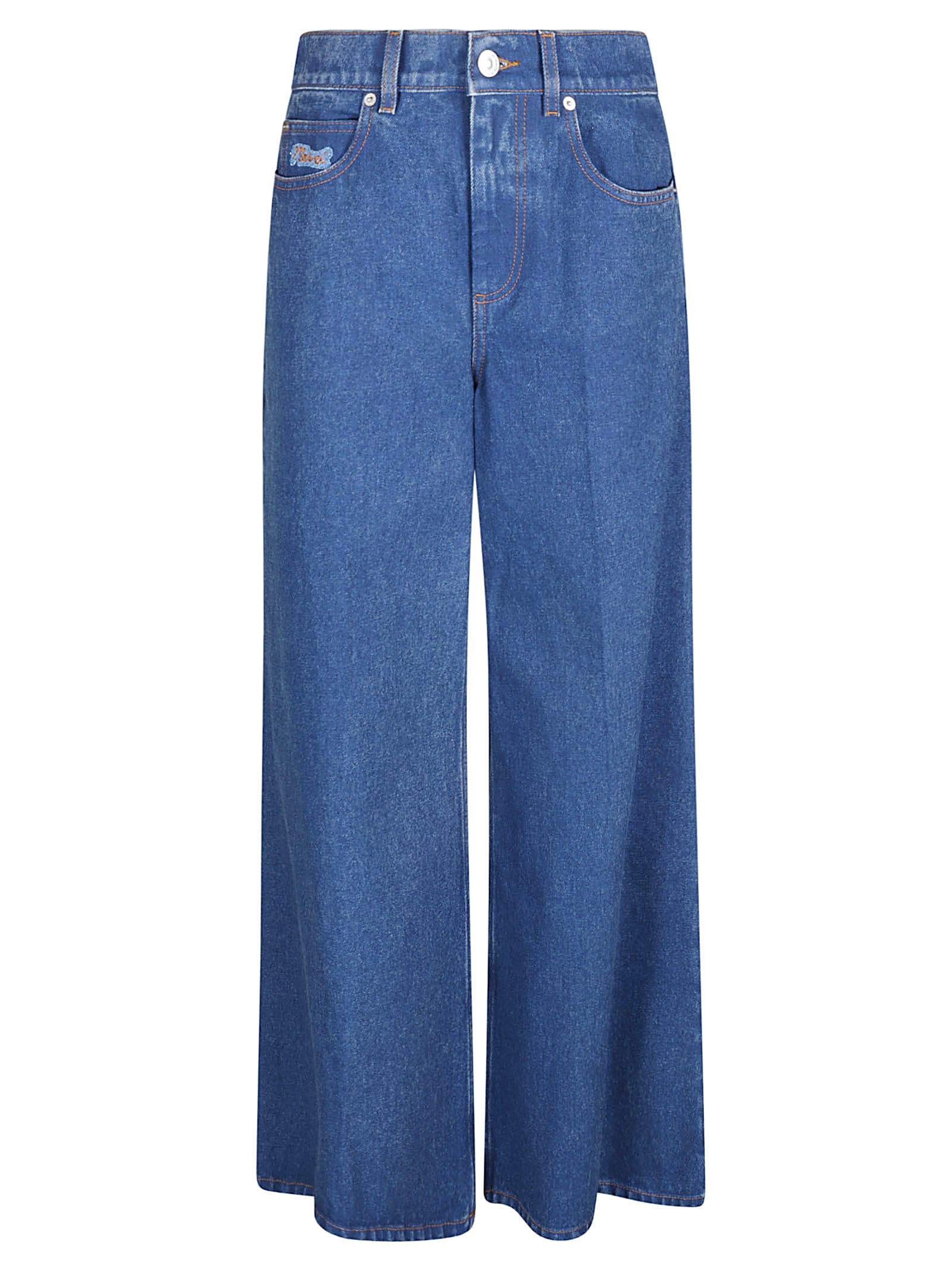 Denim-wide Leg Jeans