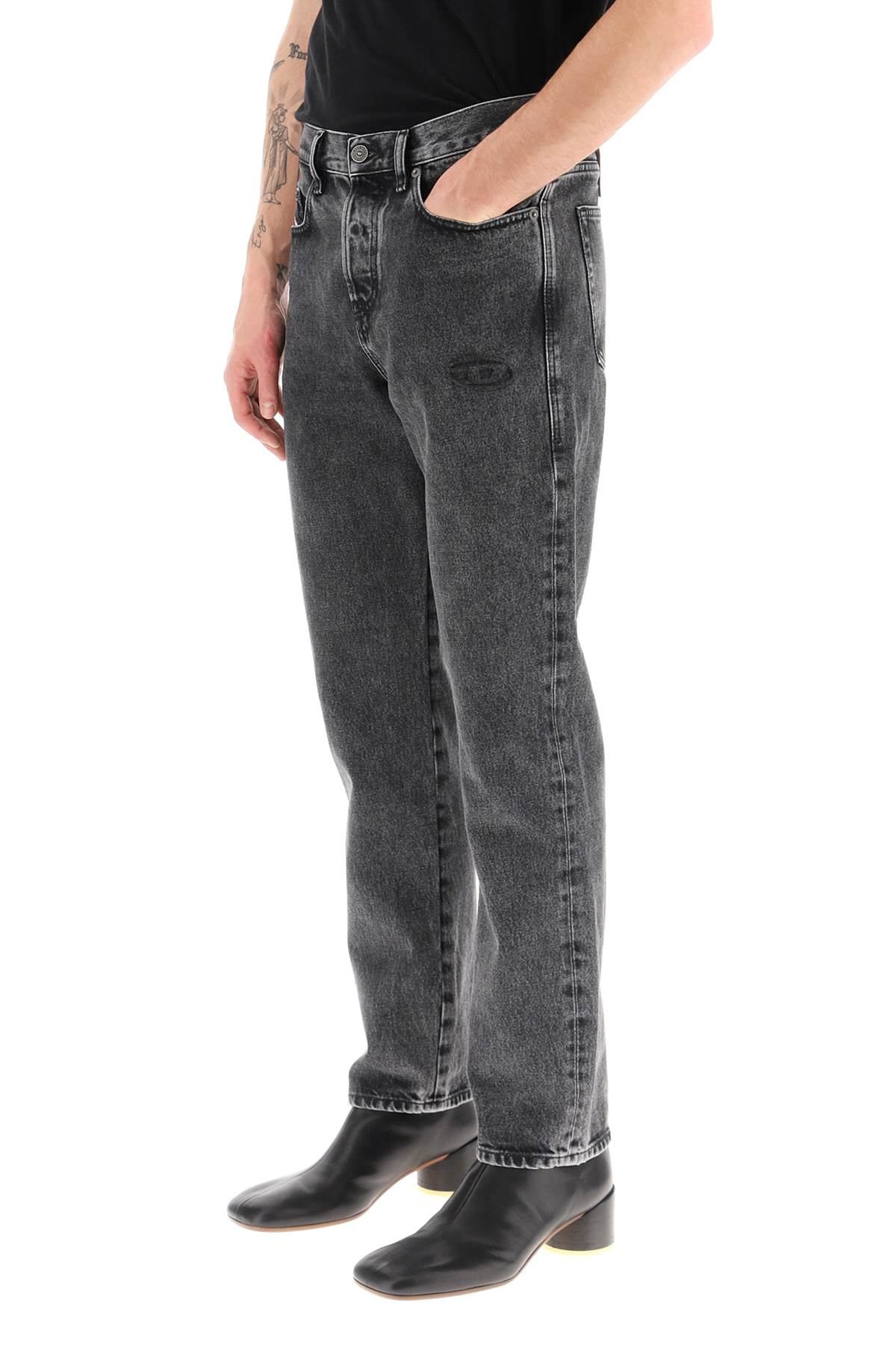 DIESEL FIVE-POCKET JEANS FEATURING EMBOSSED D-OVAL LOGO