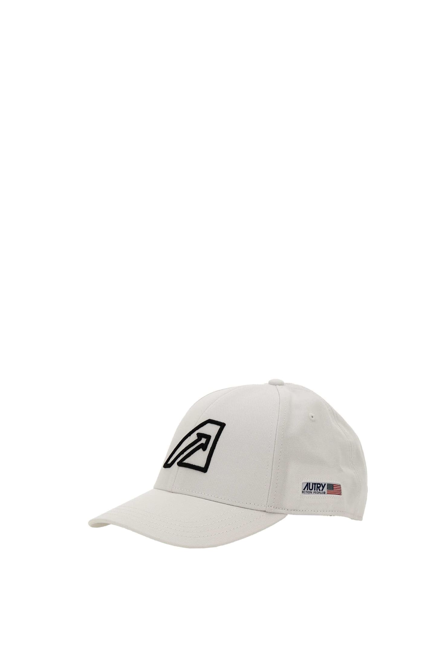 Autry Icon Baseball Cotton Cap In White