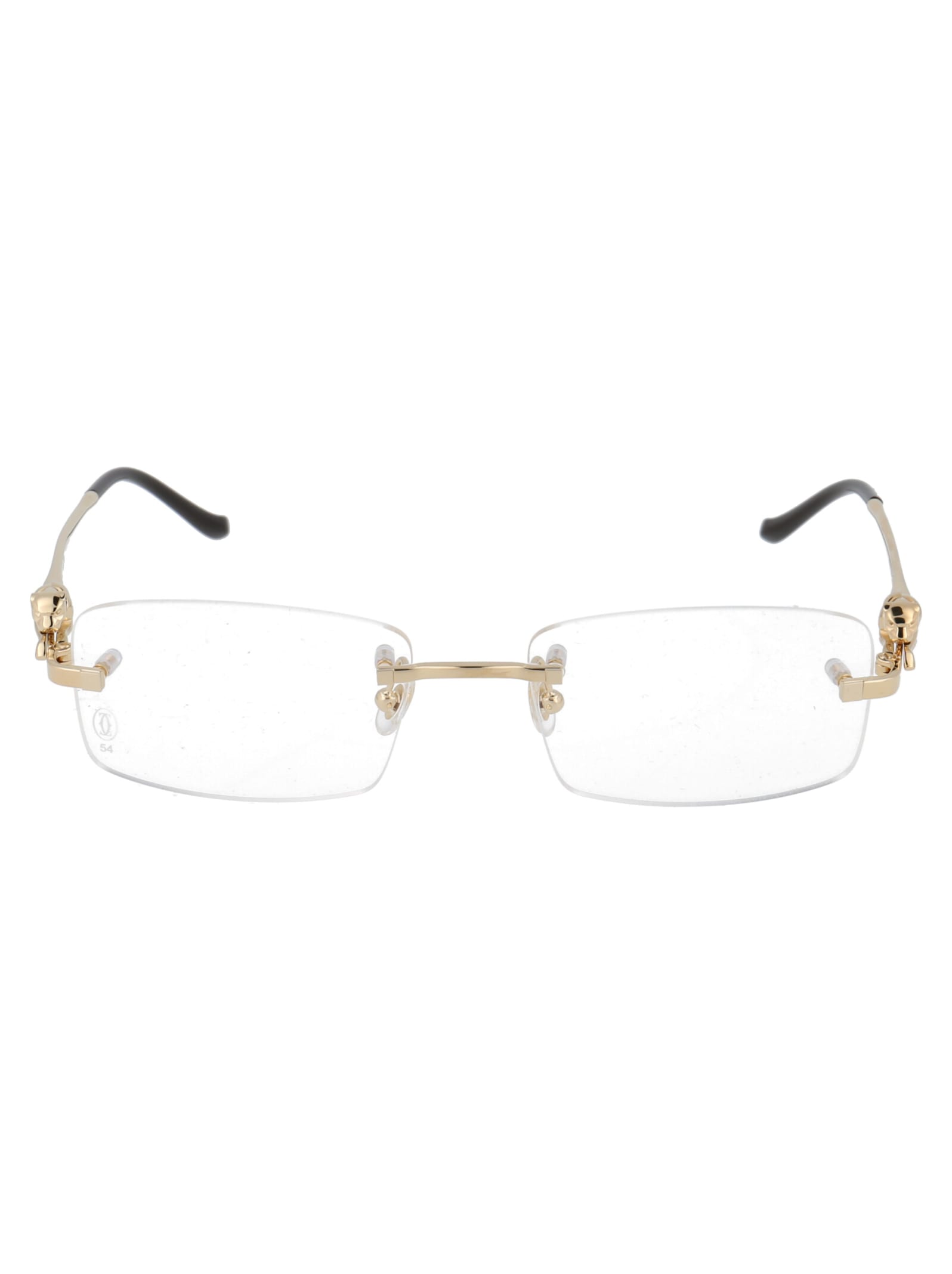 Cartier Eyewear Ct0281o Glasses In 001 Gold Gold Transparent | ModeSens