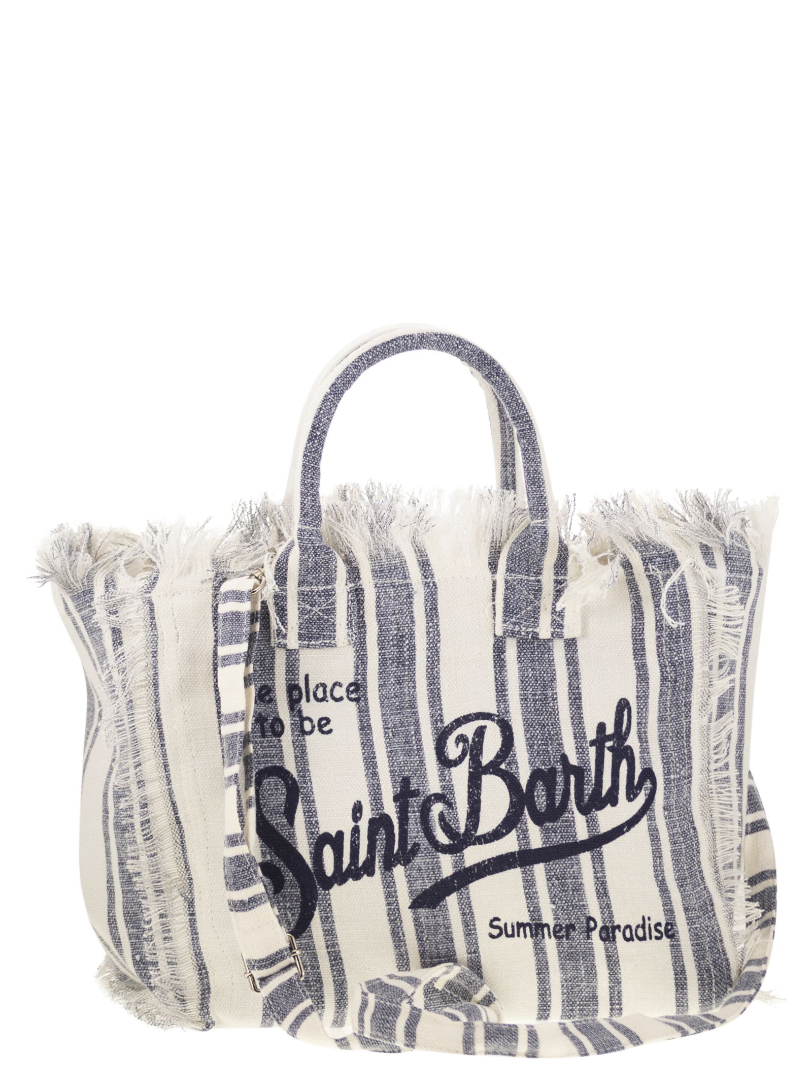Mc2 Saint Barth Colette - Linen Handbag In Multi