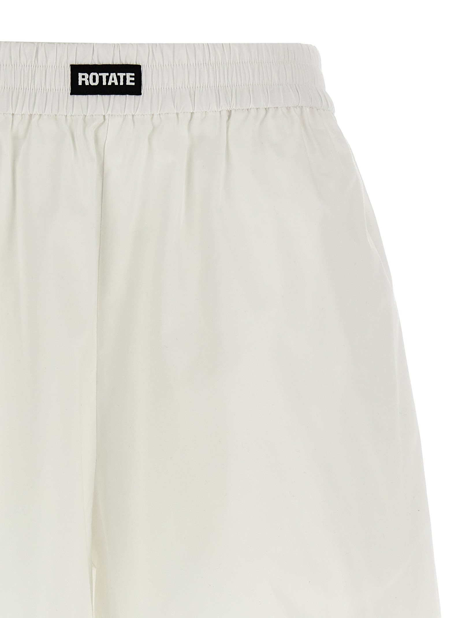 Rotate Birger Christensen Elasticated Shorts In White