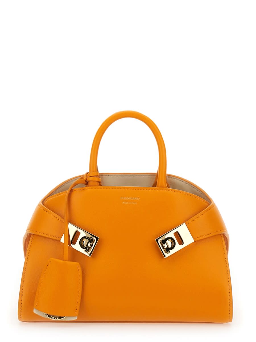 Ferragamo Mini Hug Top Handle Detachable Strap