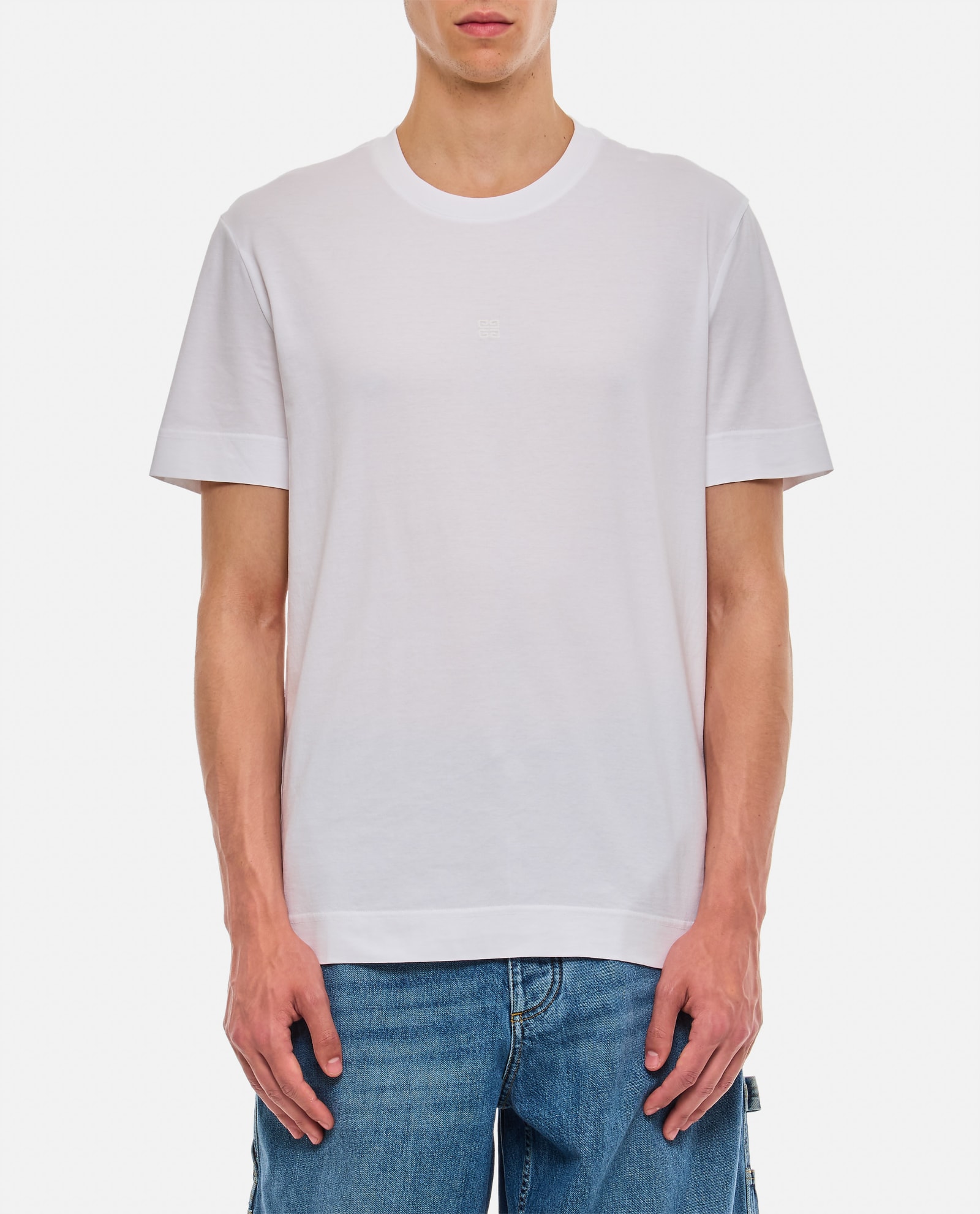 Shop Givenchy Cotton T-shirt In White