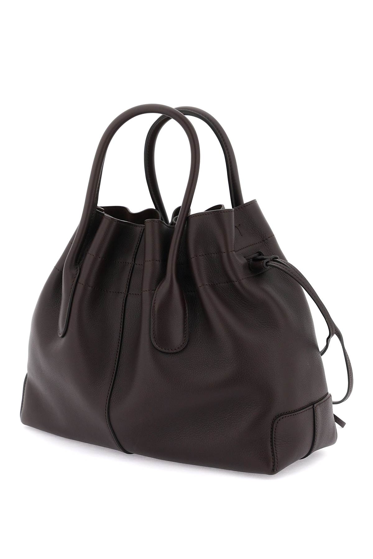 Shop Tod's Drawstring Handbag In Brown