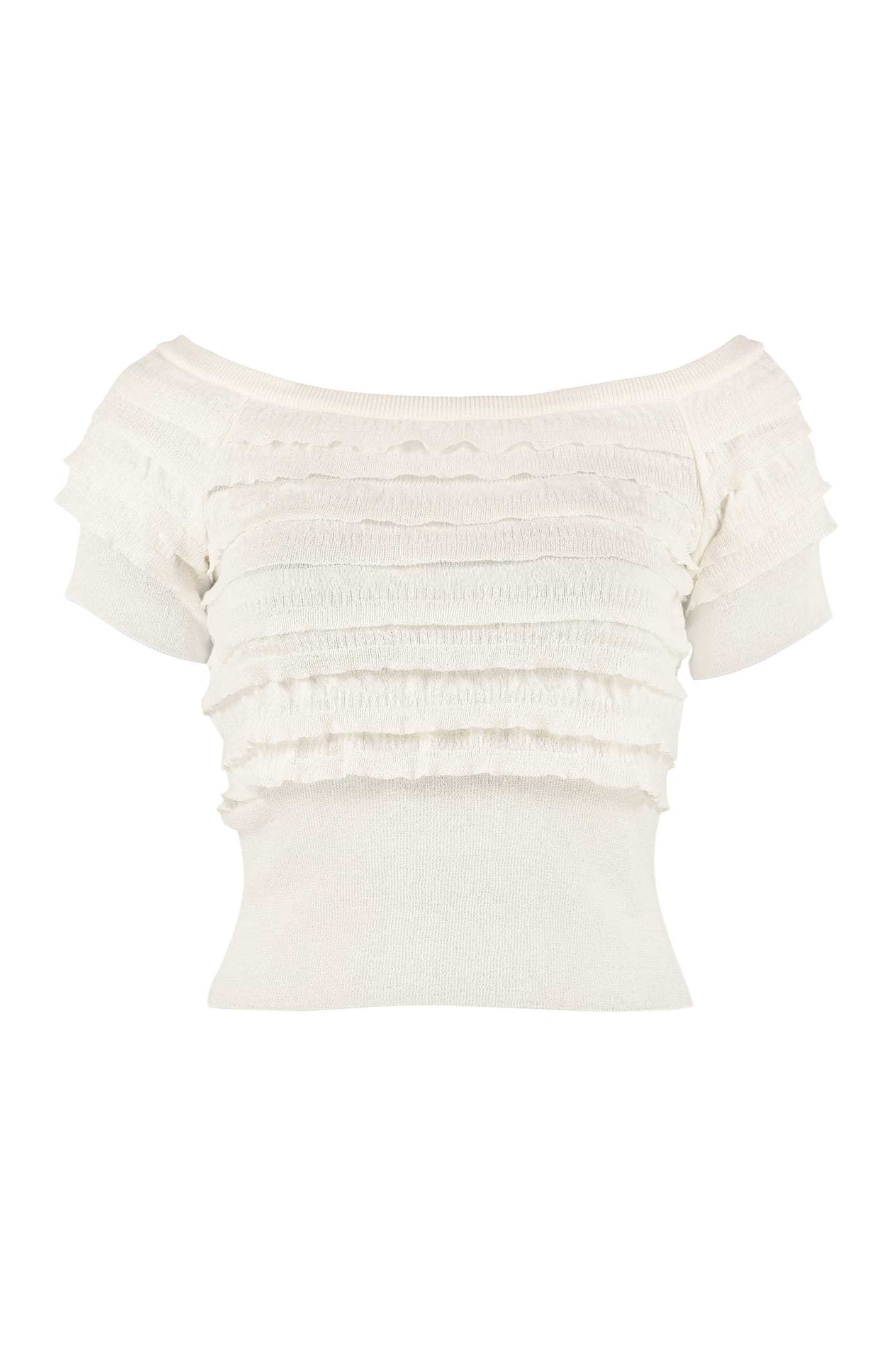 PHILOSOPHY DI LORENZO SERAFINI KNITTED VISCOSA-BLEND TOP,11215355