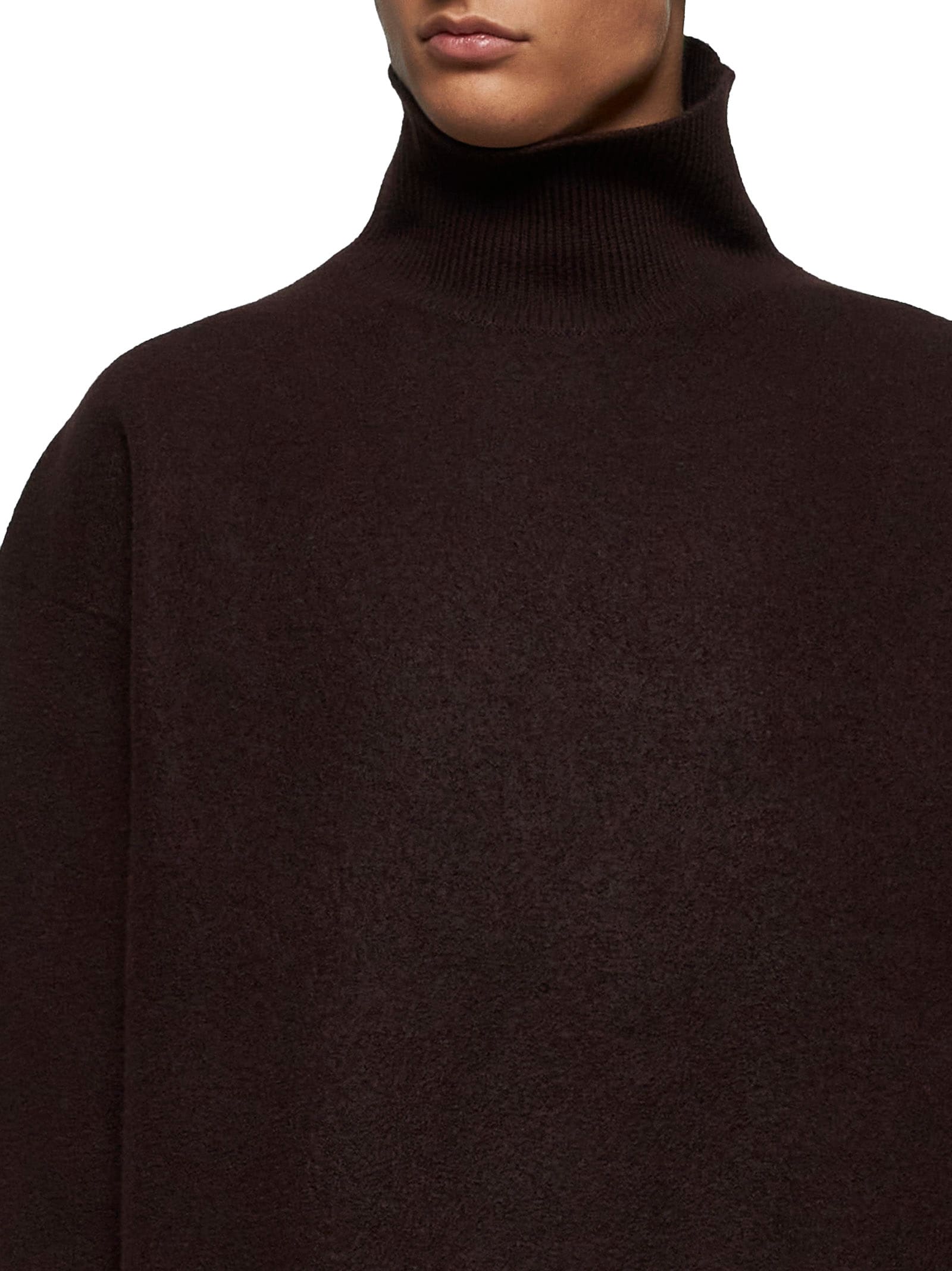 Shop Studio Nicholson Sweater In Espresso Brown