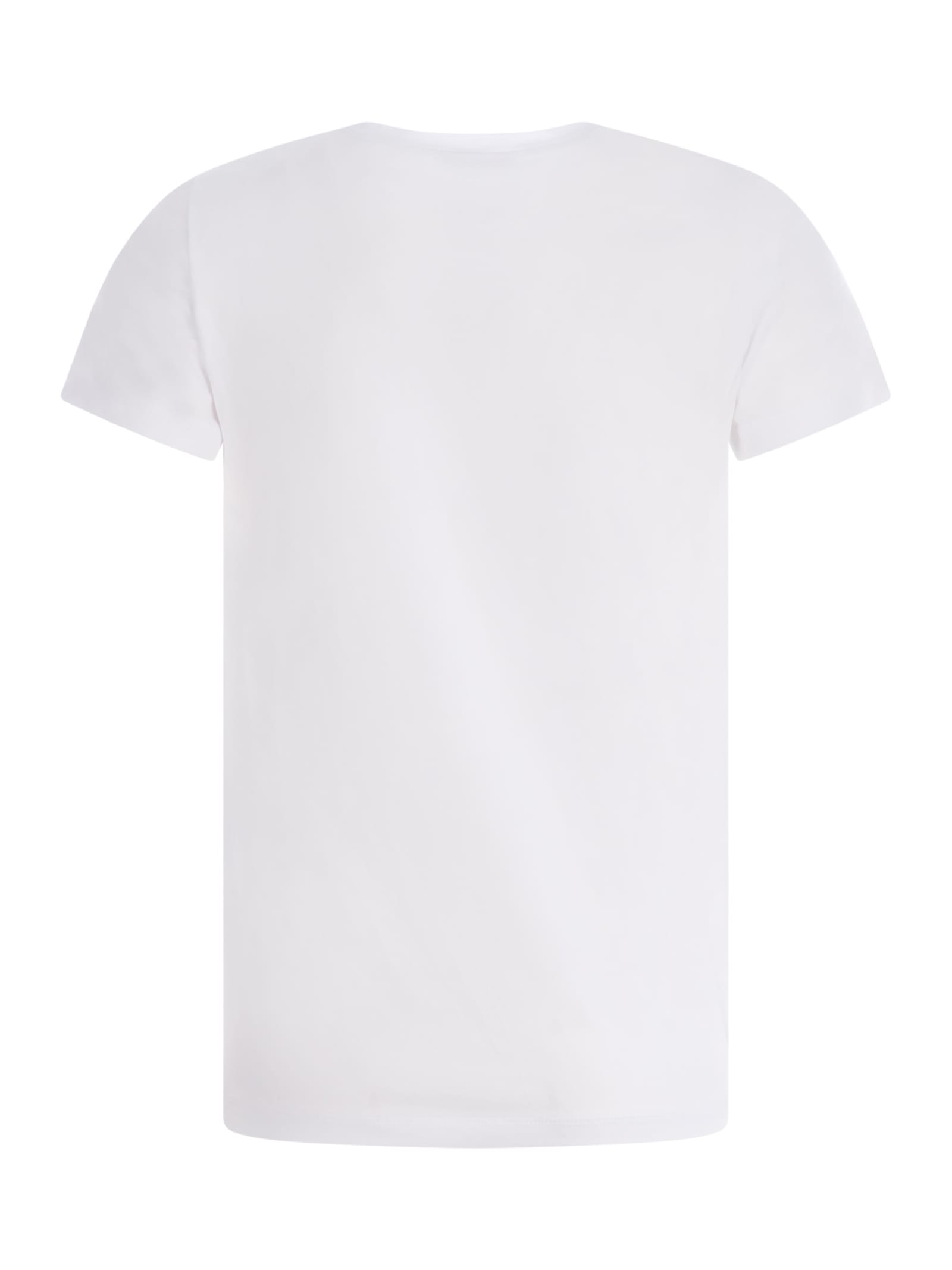 Shop Dondup T-shirt  In Cotton In Bianco