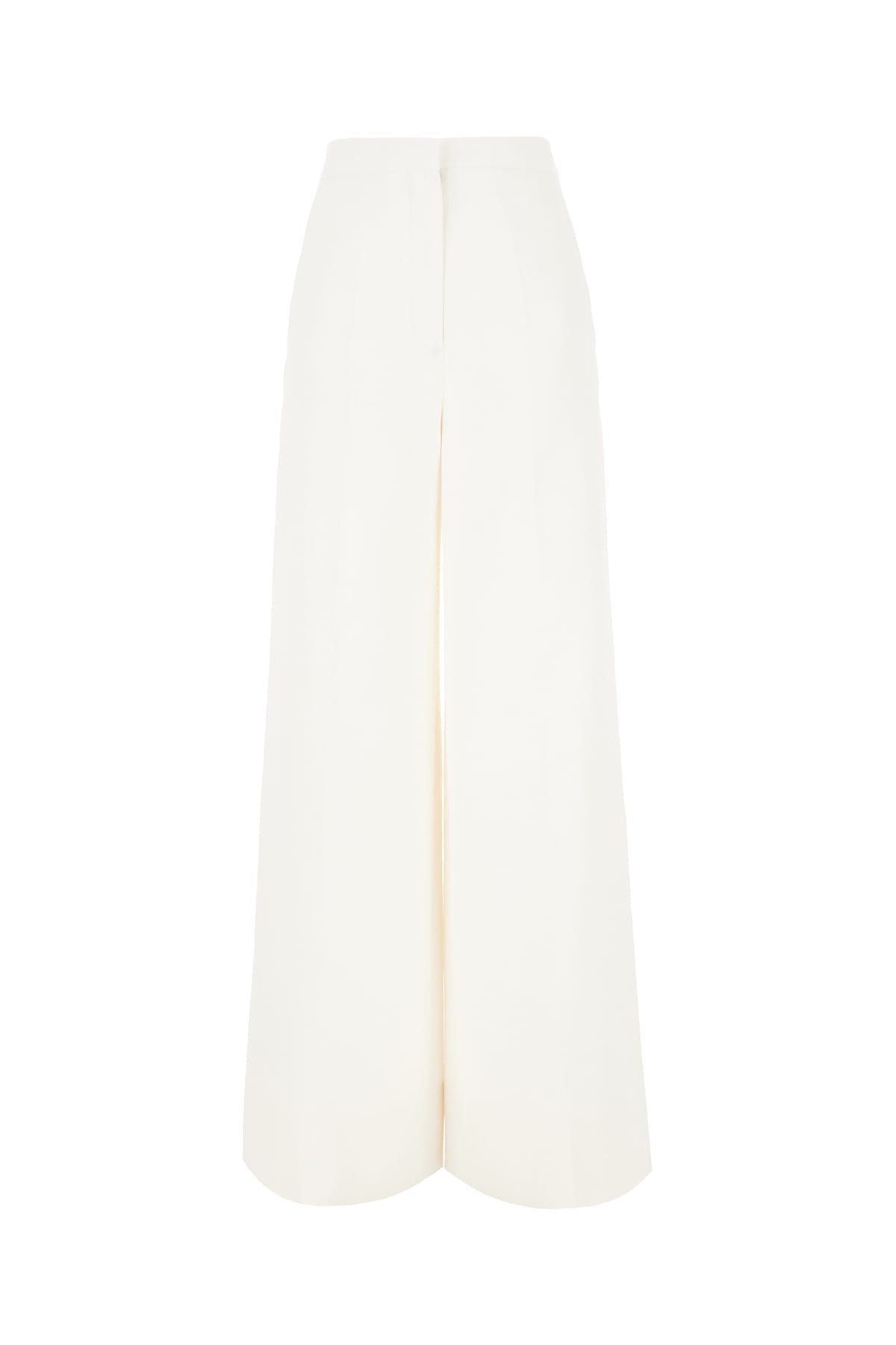 Shop Stella Mccartney Ivory Cotton Blend Pants In White