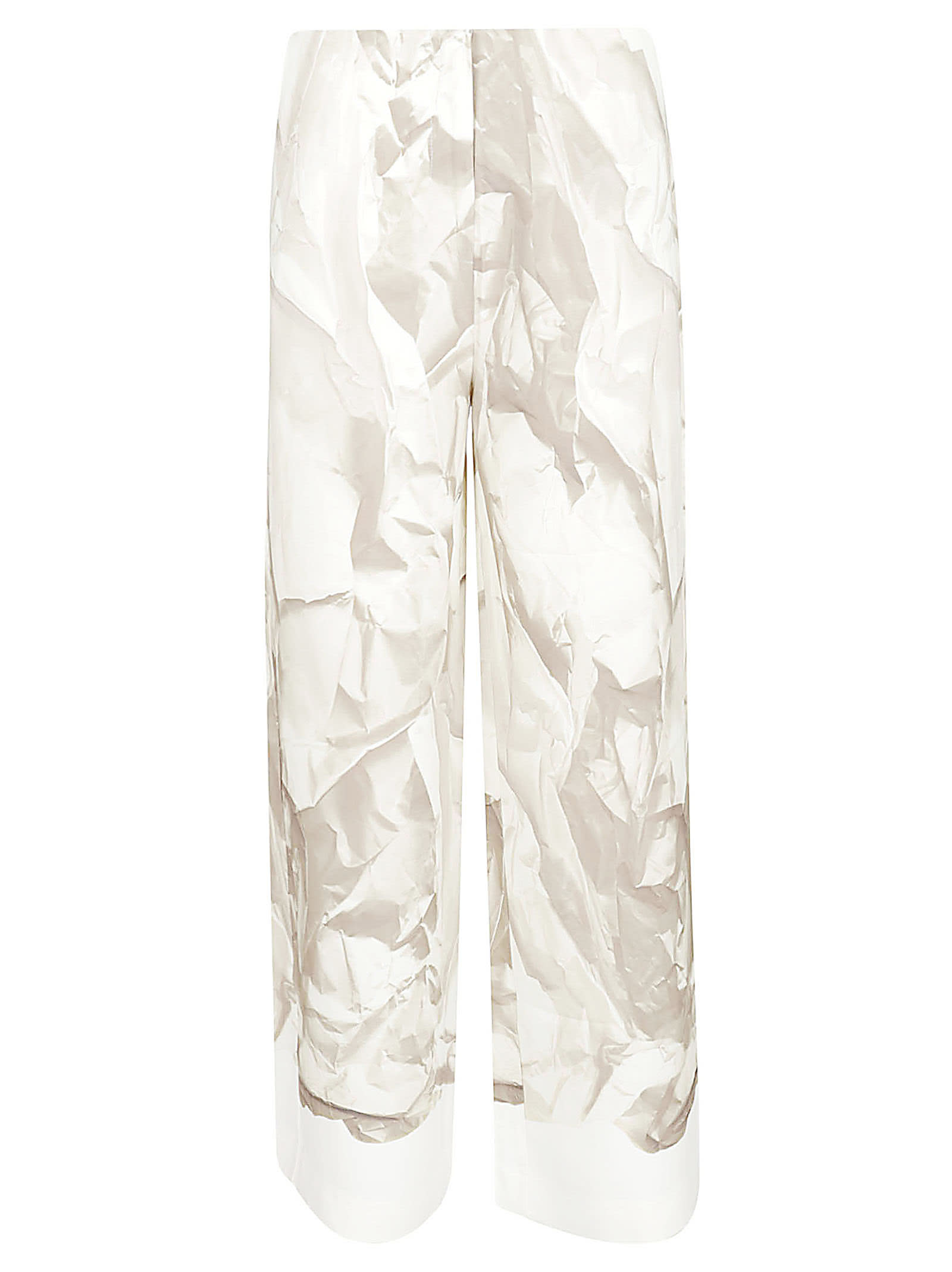 Wide Straight Printed Leg Trousers