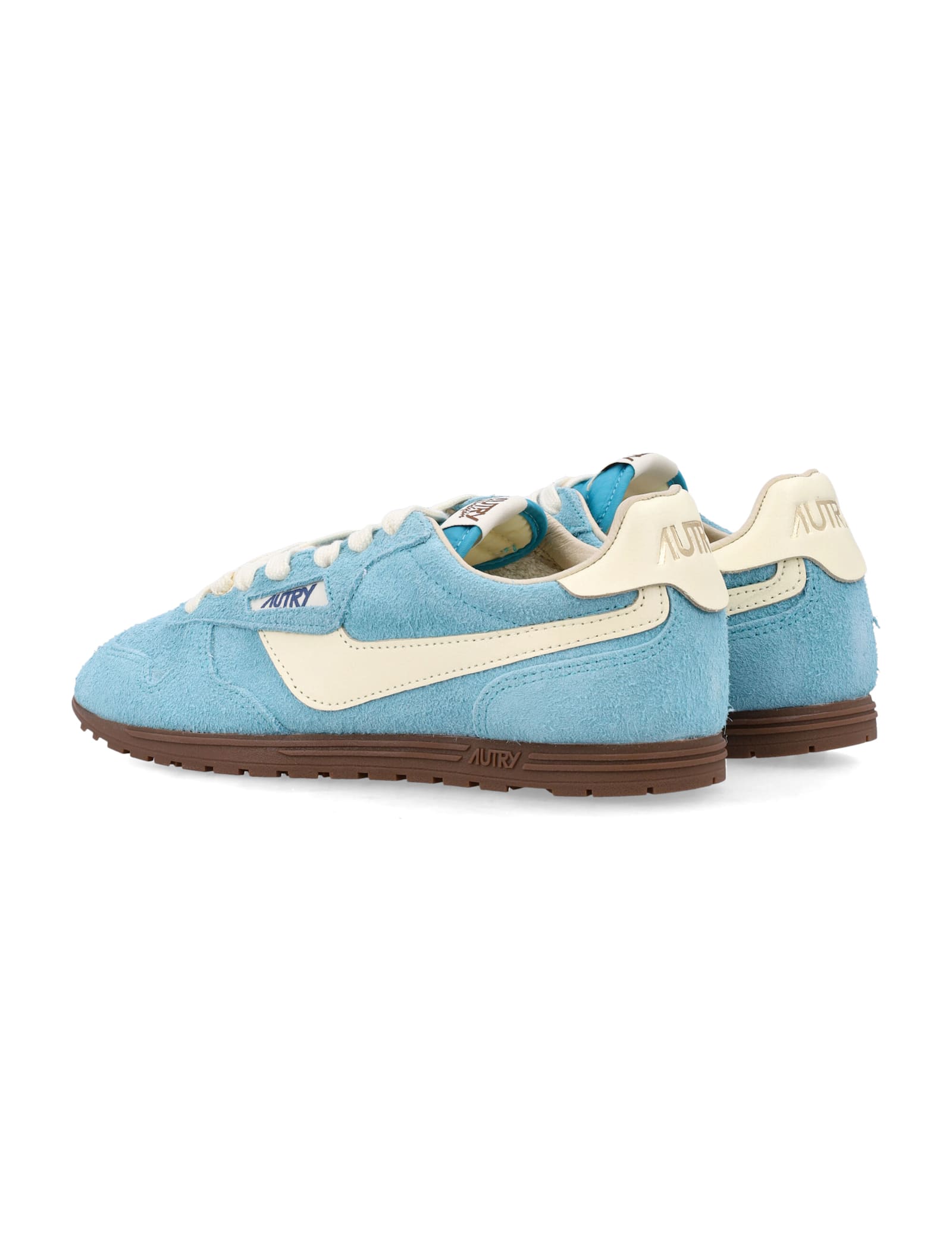 Autry Windspin Suede And Leather Low-top Sneakers In Multi