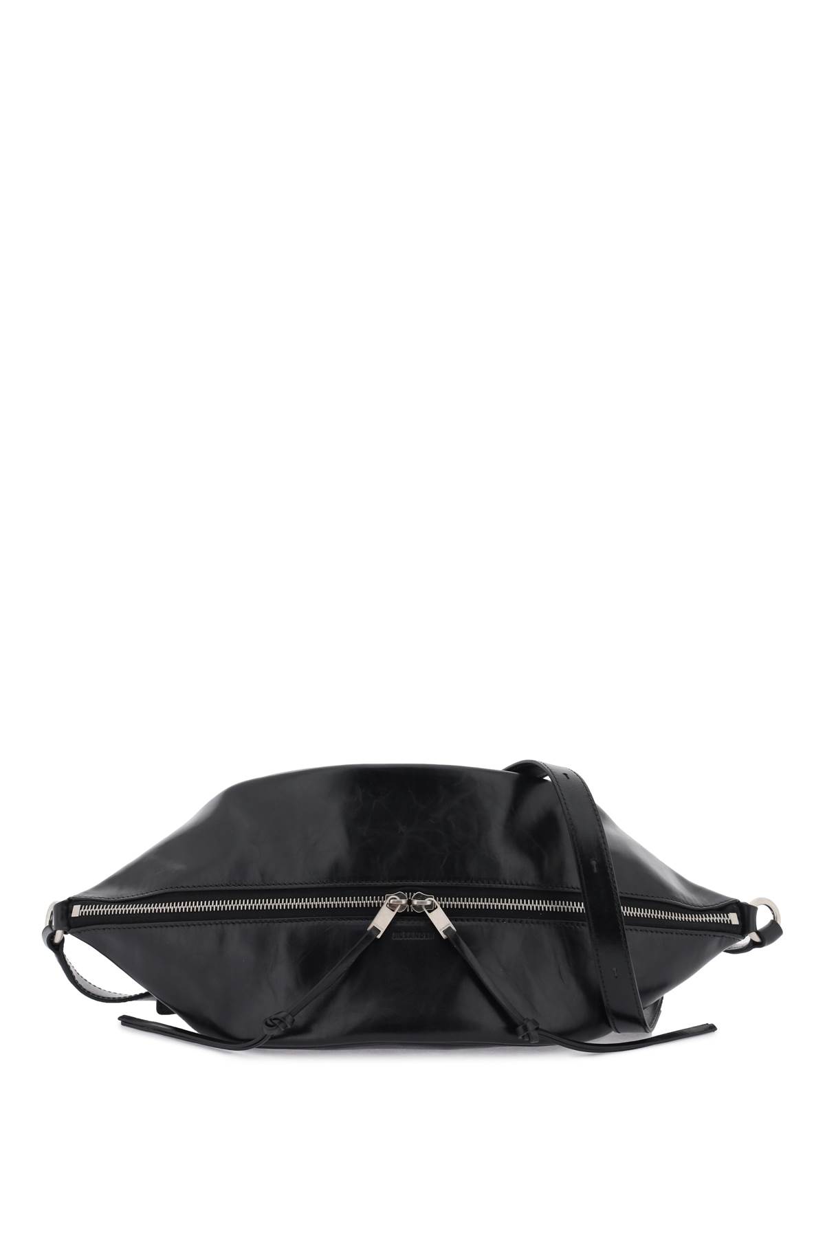 Jil Sander Medium Shoulder Bag In Brushed Leather
