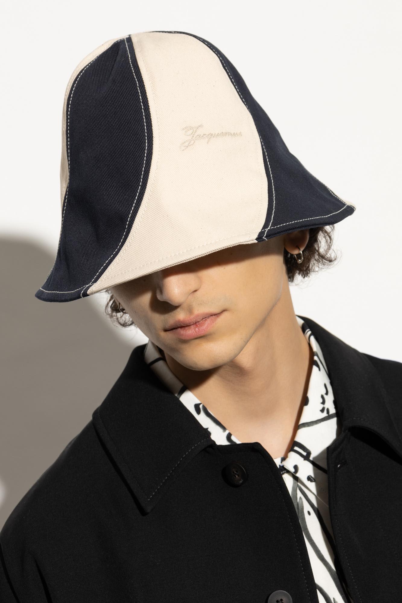 Jacquemus Hat With Logo In Blue