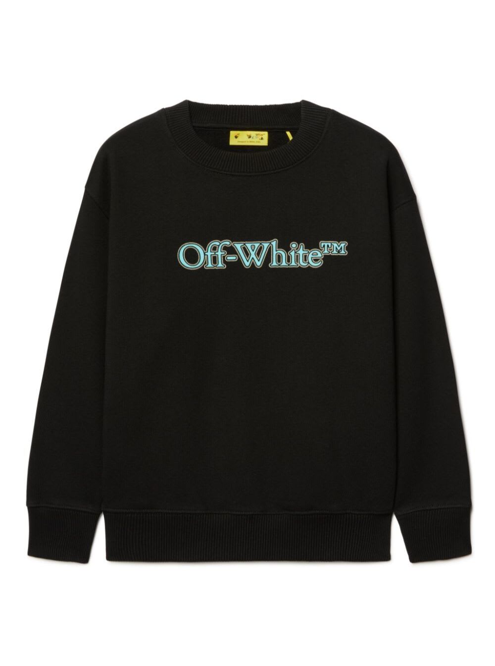 Off-white Obba001s25fle0011040 In Black Light Blue