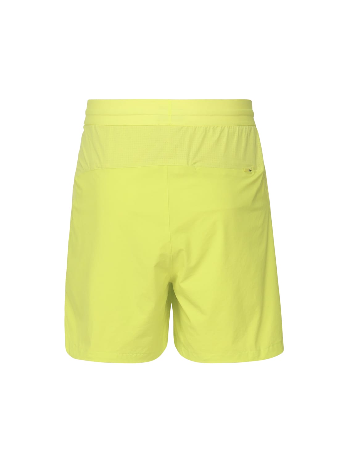 Jack Wolfskin Shorts In Technical Fabric With Contrasting Logo In Yellow