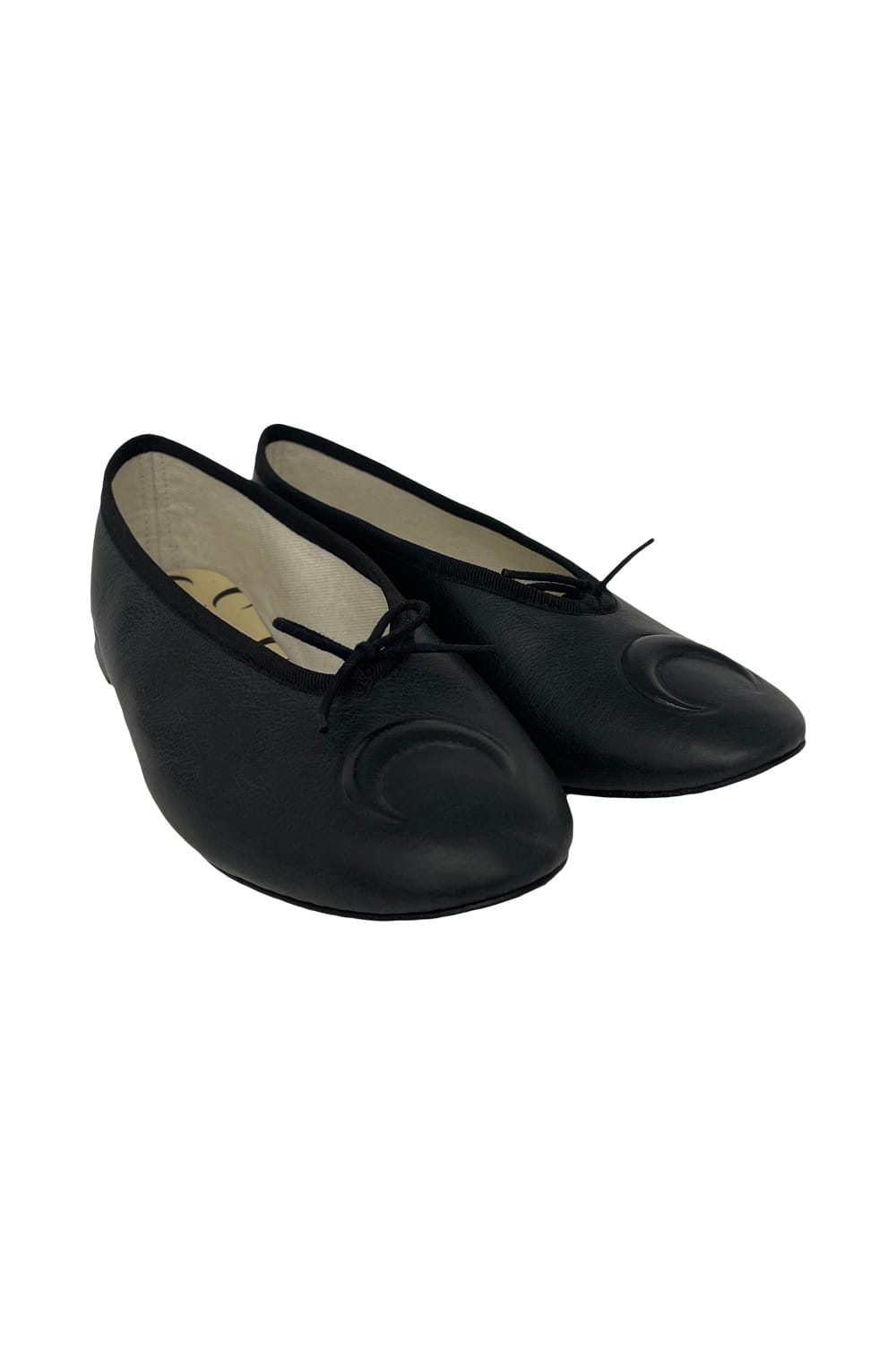 Marine Serre Black Lilou Ms X Repetto Ballet Flats In Black