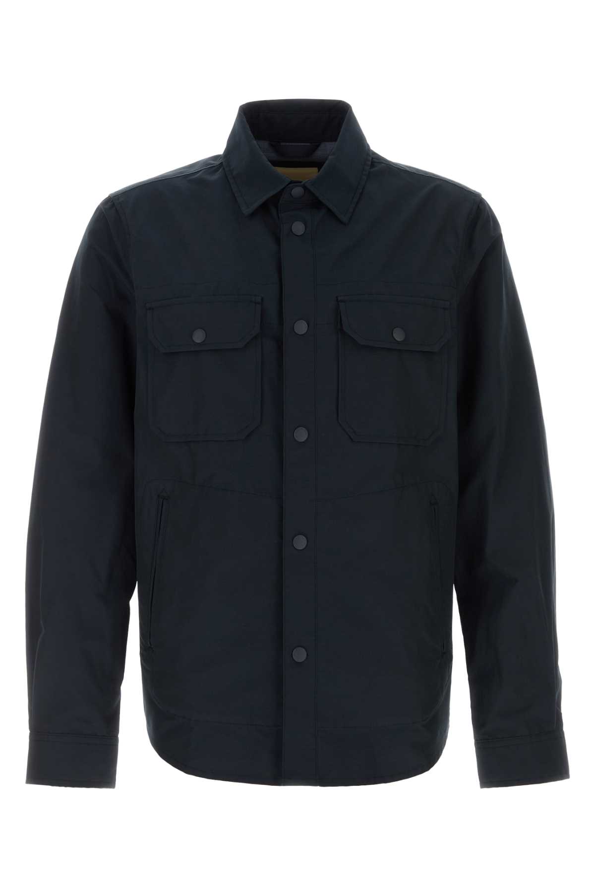 Woolrich Overshirt In Light Ramar In Meltonblue