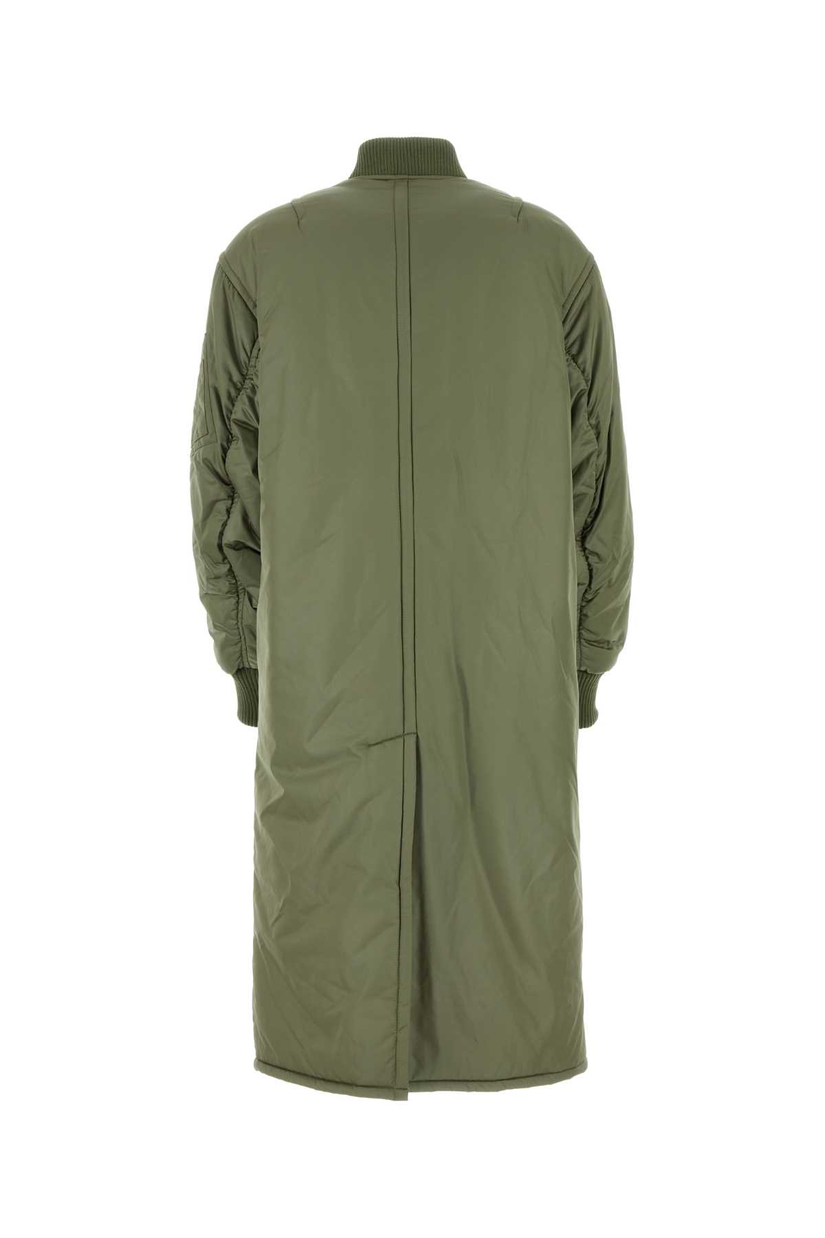 STAND STUDIO OLIVE GREEN NYLON ABBIE PADDED JACKET