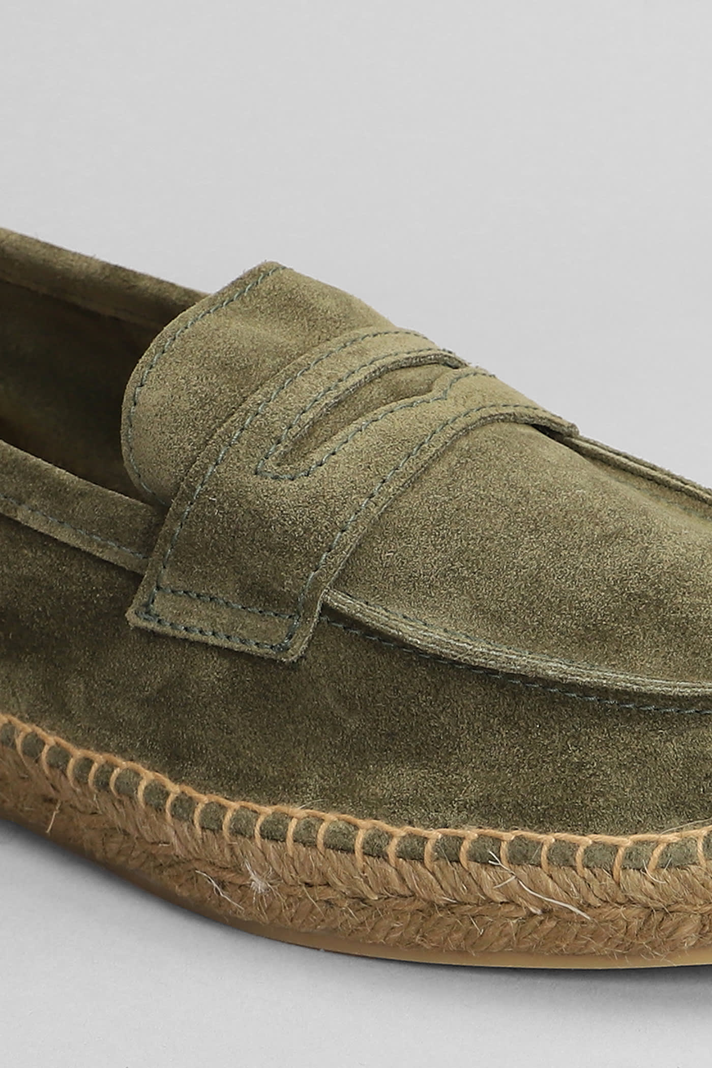 Castaã±er Nacho Suede Espadrilles In Green
