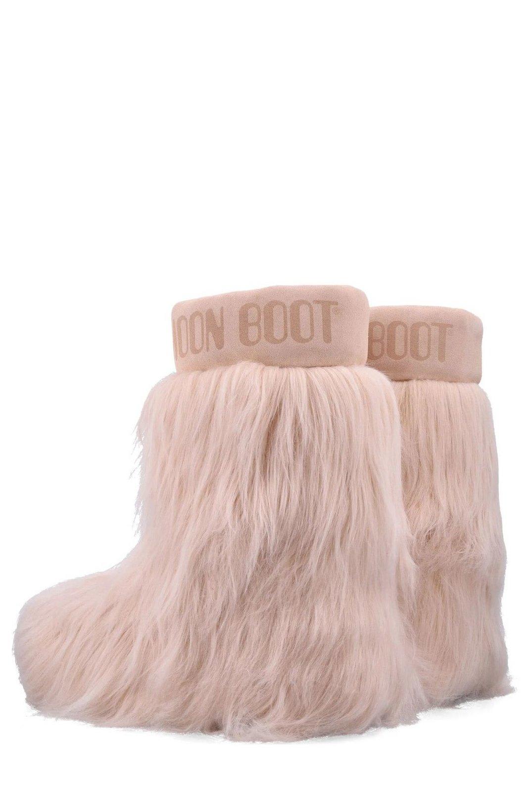 Moon Boot Icon Embroidered Boots In Rosa