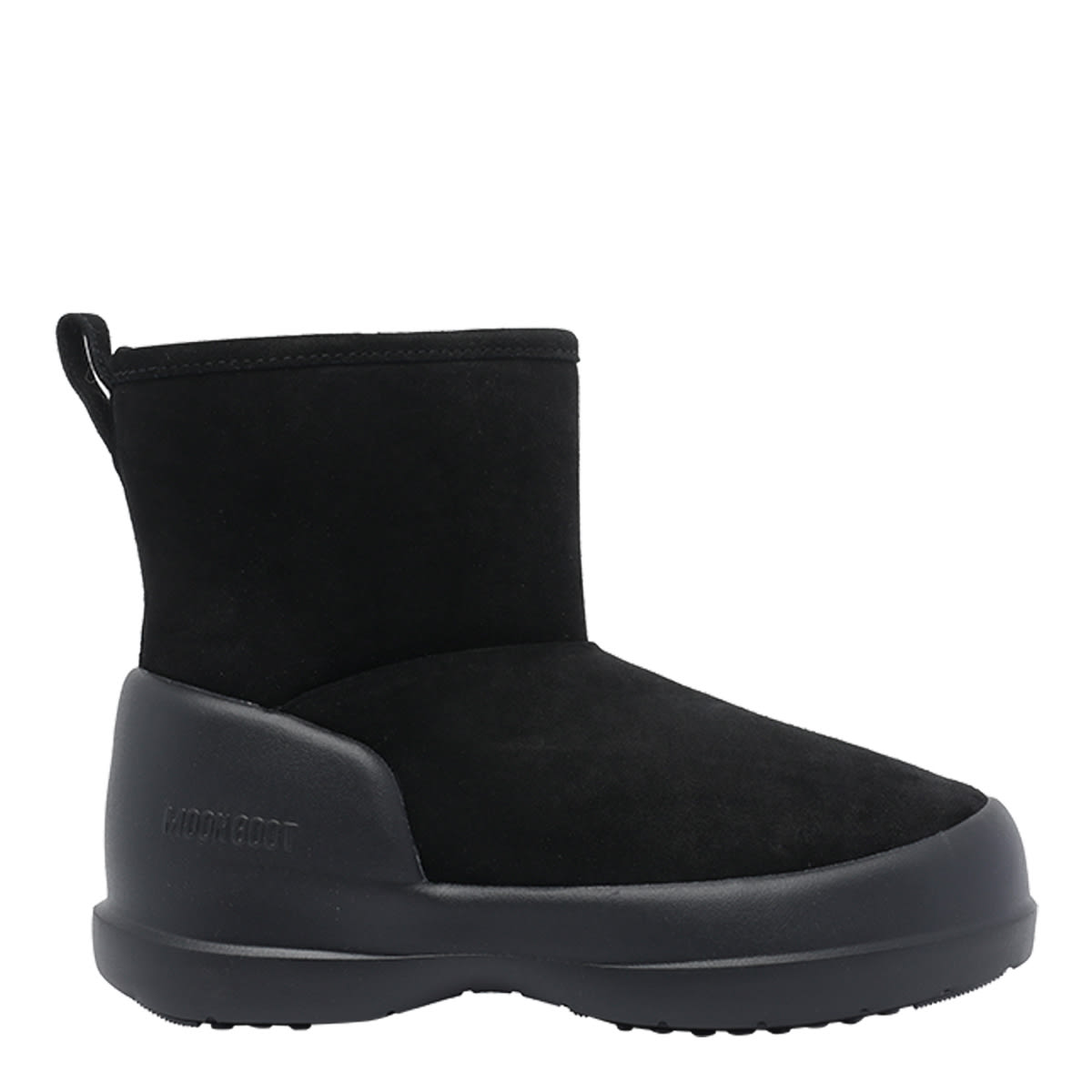 Moon Boot Mezzaluna Mid Suede Boots In Black
