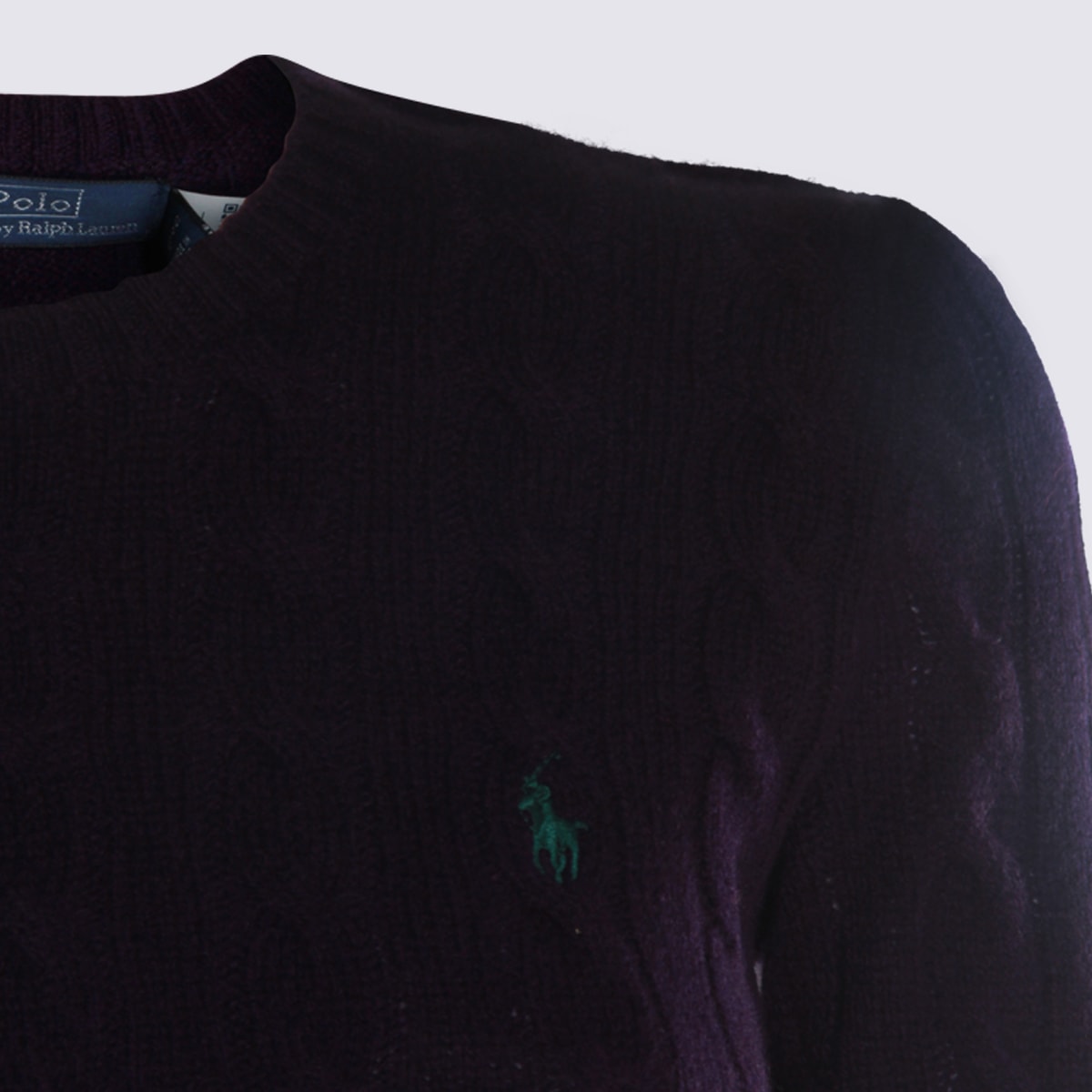 Ralph Lauren Blue Wool Knitwear In Black