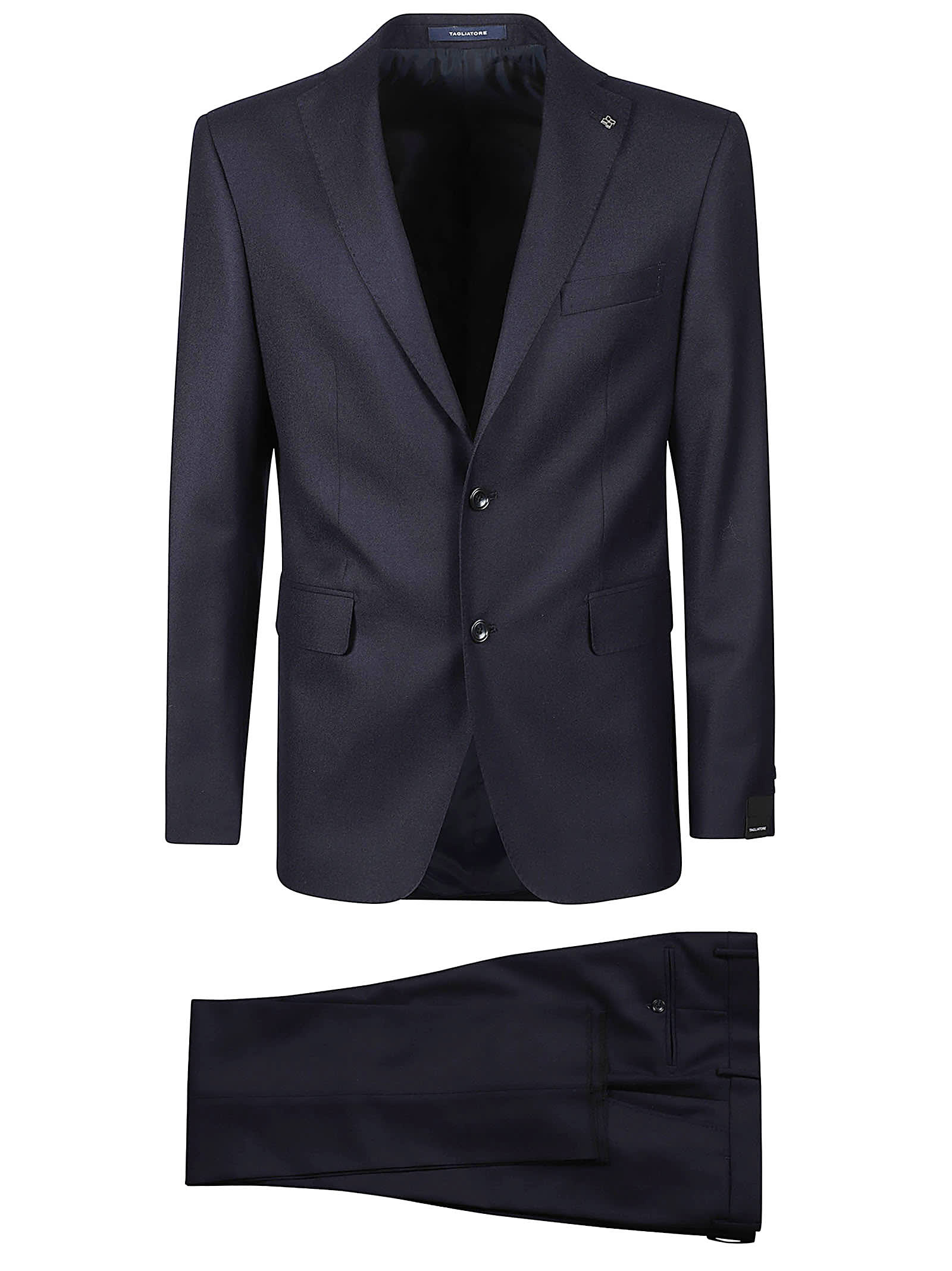 Shop Tagliatore Suit In Blu