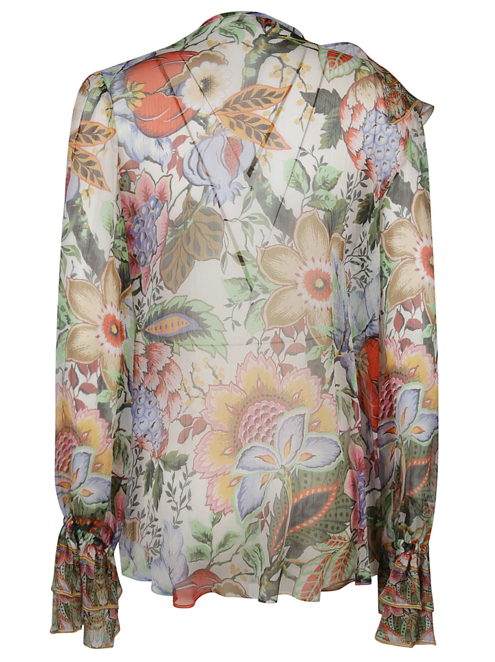 Shop Etro Long Sleeve Shirt In Multicolore