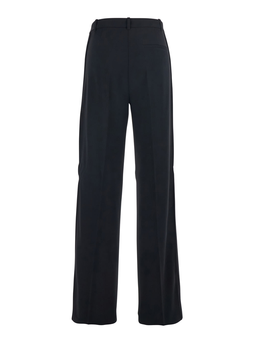 Pinko Rufa Pantalone Crepe In Black