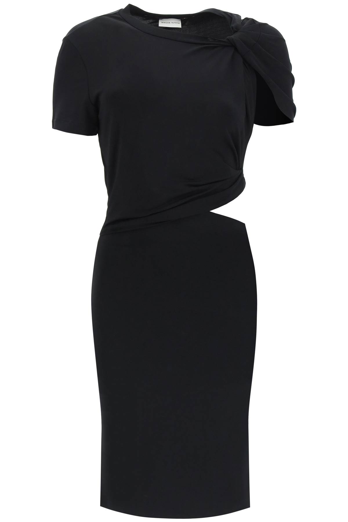 Magda Butrym Jersey Midi Dress With Cut-out