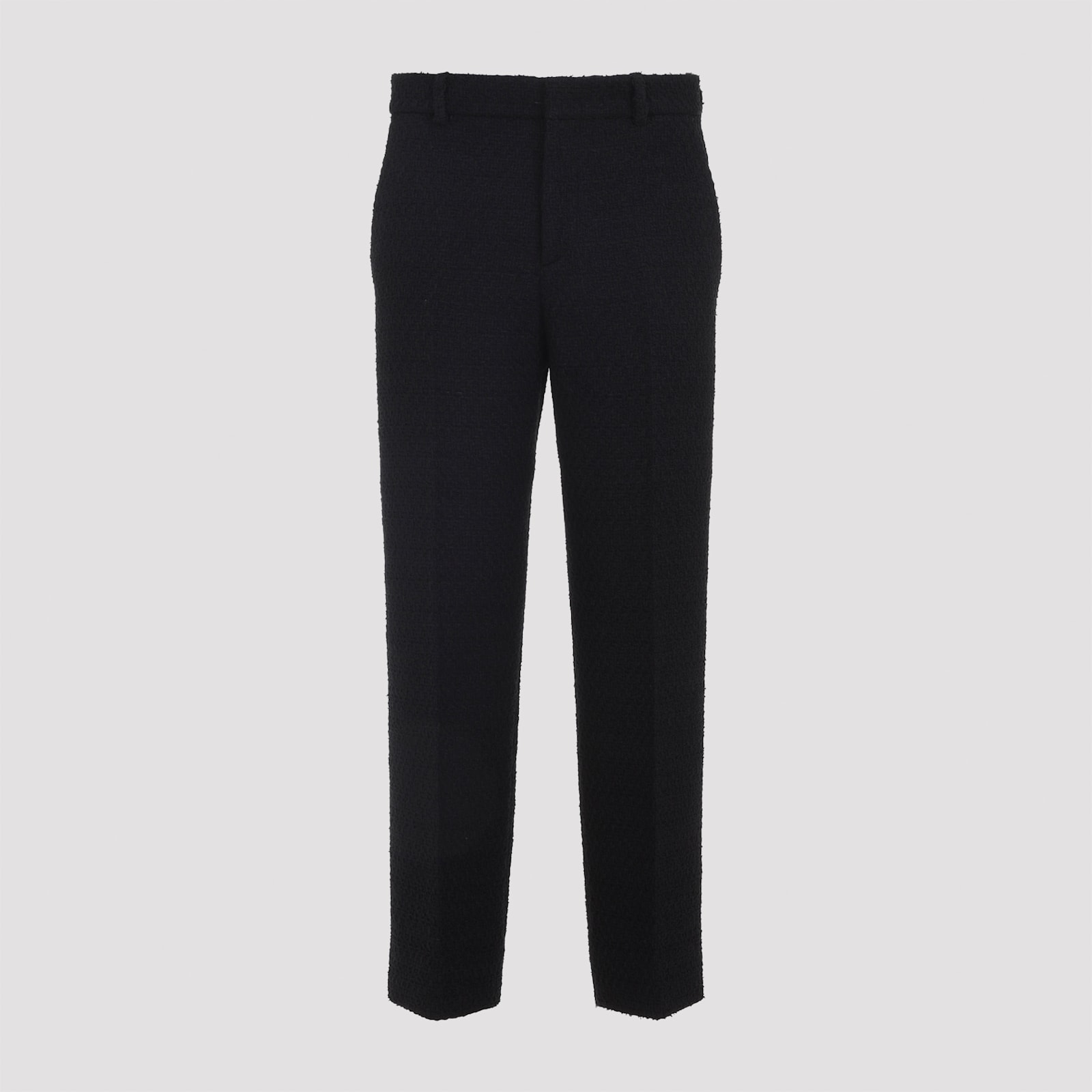 Gucci Boucle Pants In Wool Blend In Black