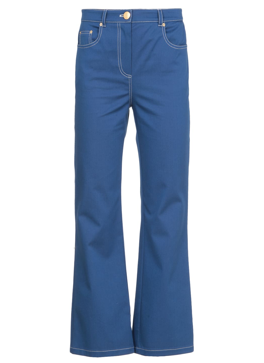 Boutique Moschino Stretch Fabric Pant In Blue