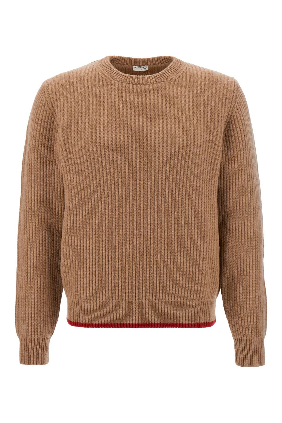 Shop Fay Biscuit Wool Sweater In Biscotto