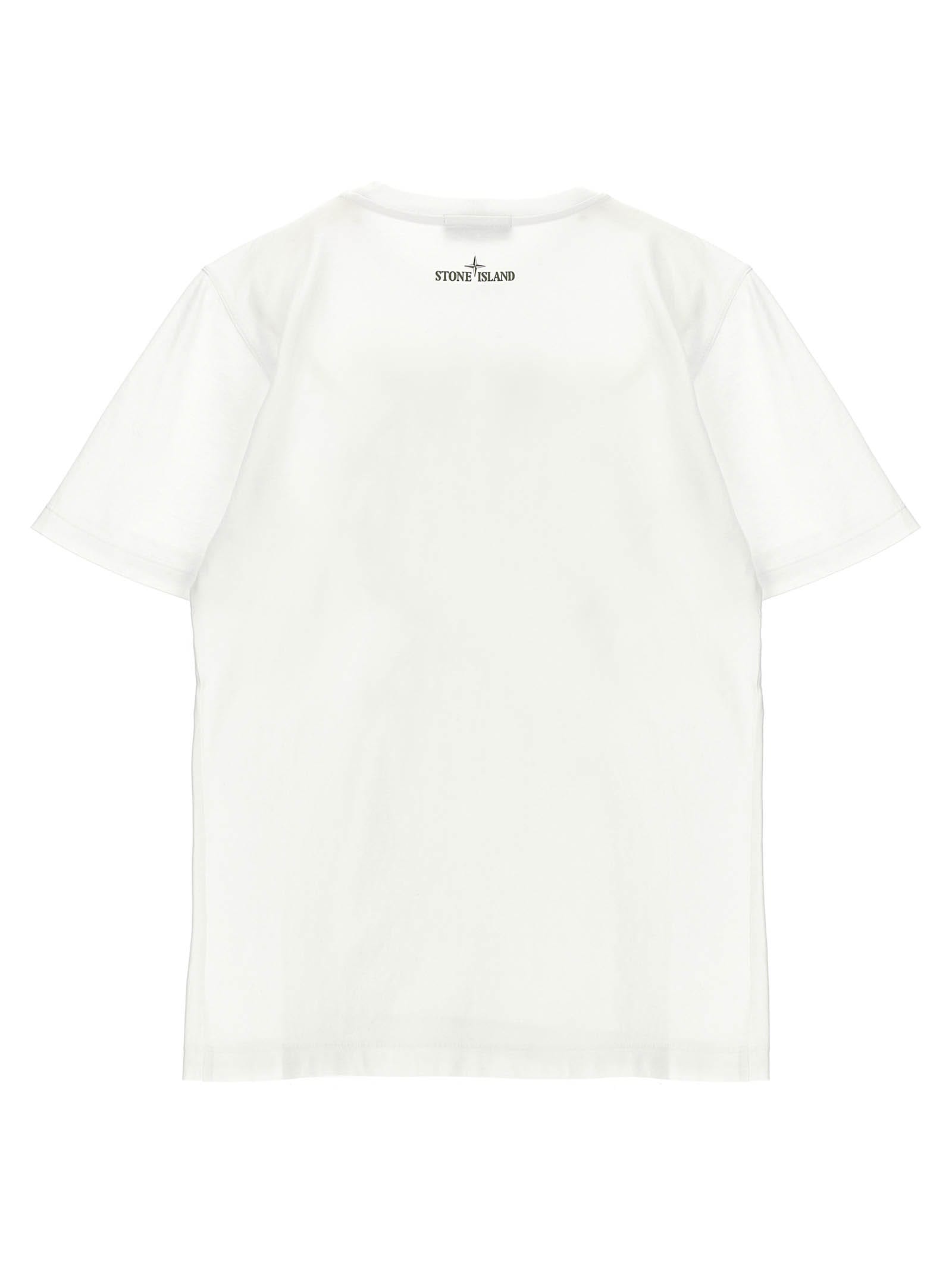 Stone Island Compass-print T-shirt In White
