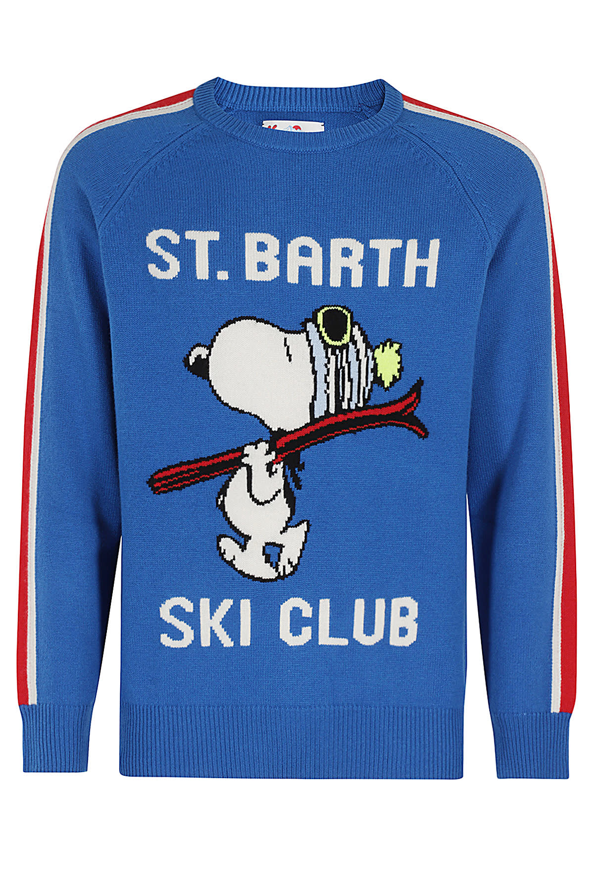 Shop Mc2 Saint Barth Crewneck Sweater In Snoopy Ski Club