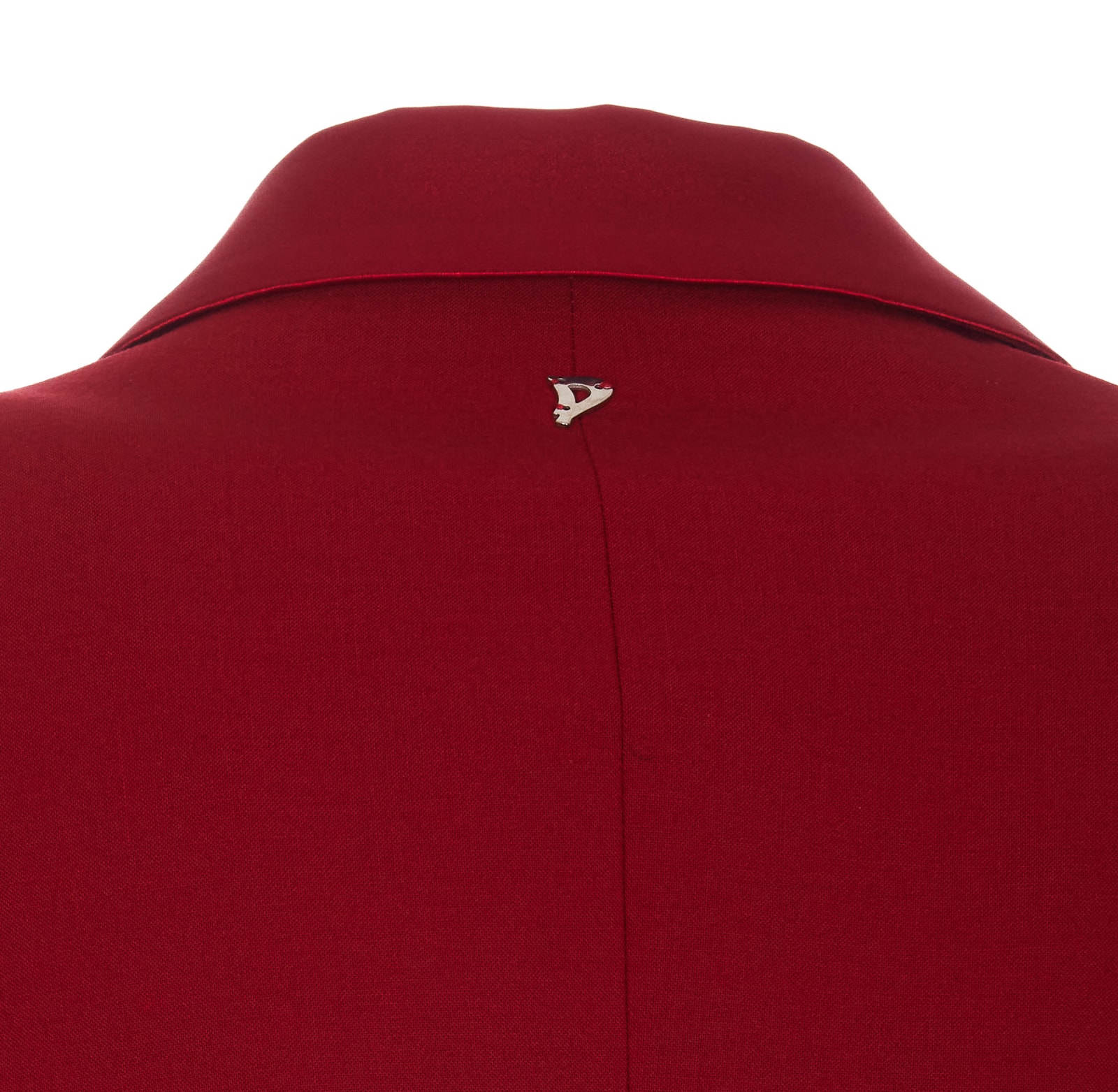 Shop Dondup Single Breast Wool Blazer In Red