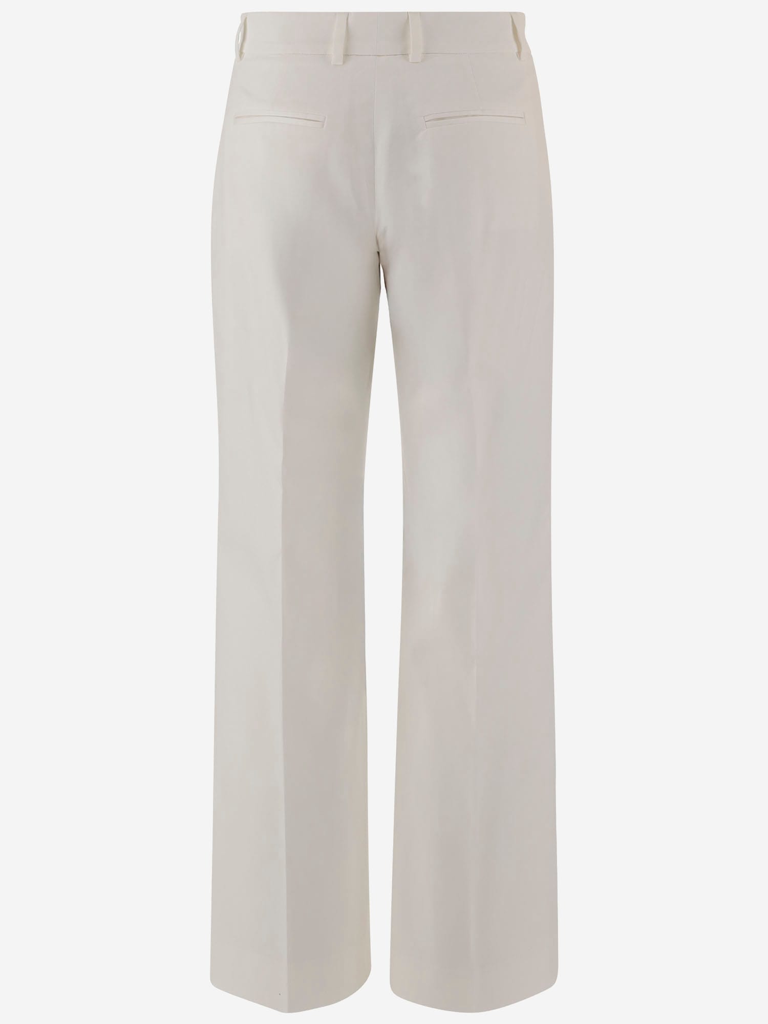 Shop Ql2 Stretch Cotton Pants In White