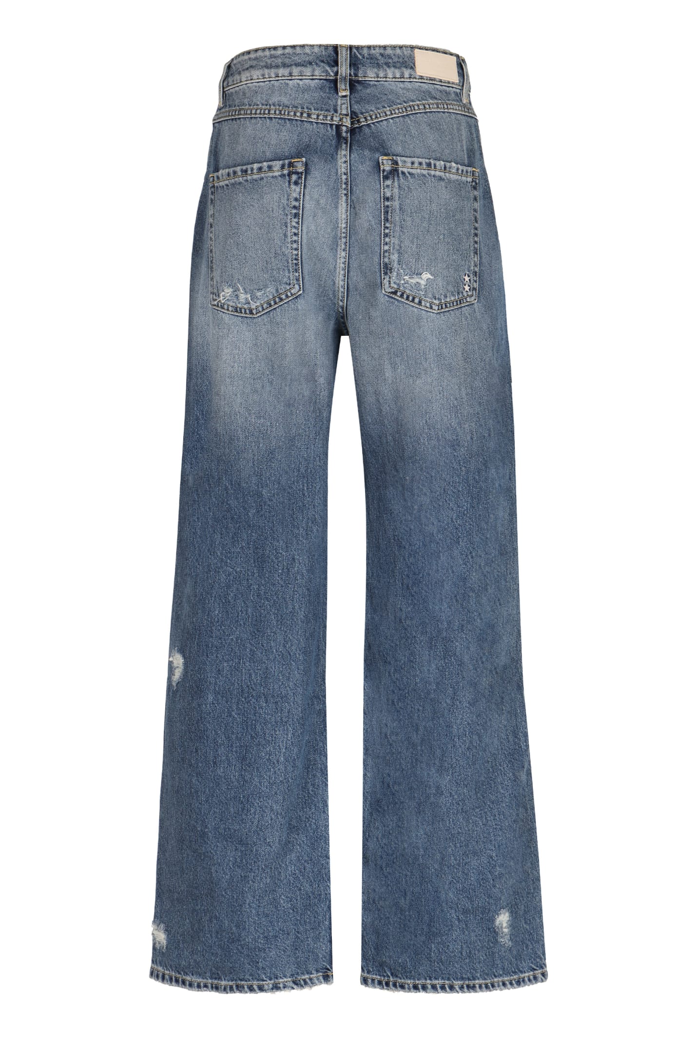 Icon Denim Poppy Wide-leg Jeans In Denim